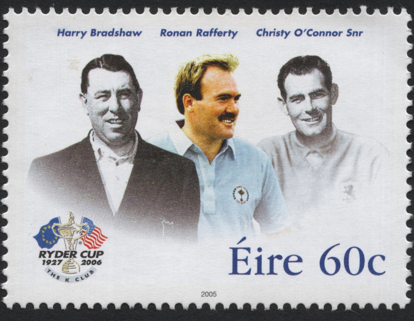 SCG7583 - Irish Golf Legends – Ryder Cup Commemoration (Éire 60c, 2005)