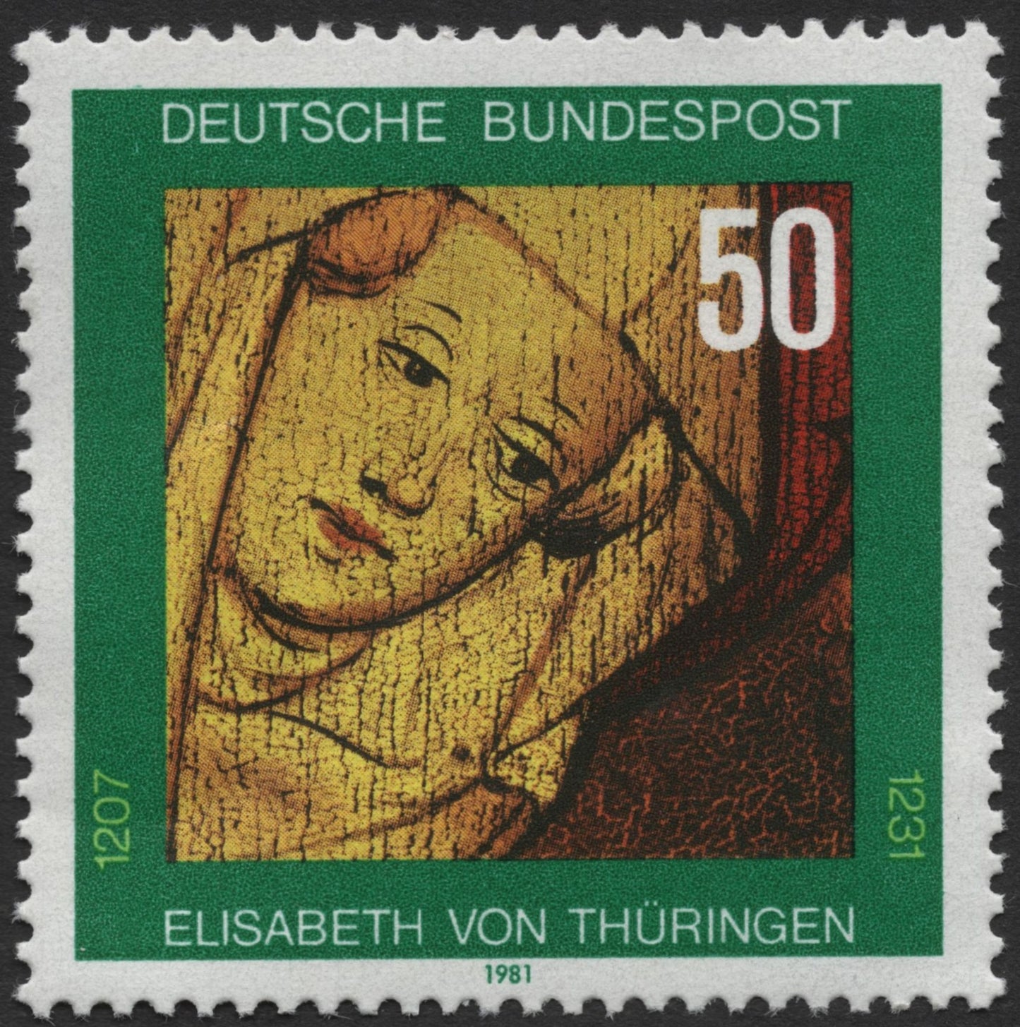 SCG757 - 1981 German Stamp – Saint Elisabeth of Thüringen