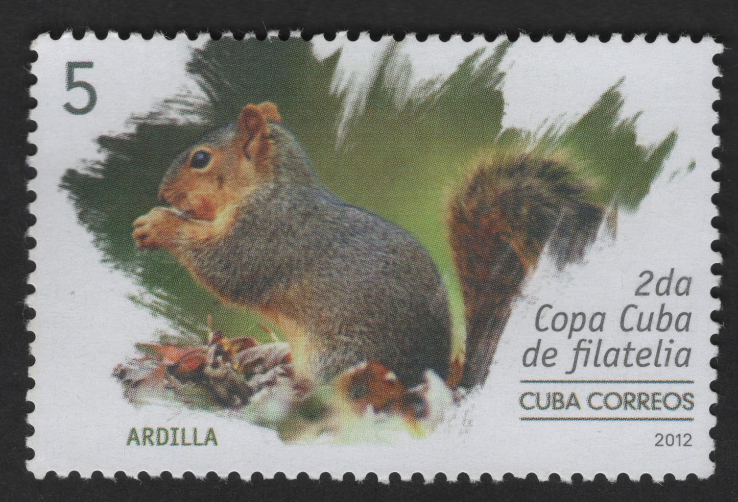 SCG12864 - Cuba 2012 Ardilla (Squirrel) – 2nd Cuba Philatelic Cup Commemorative Stamp