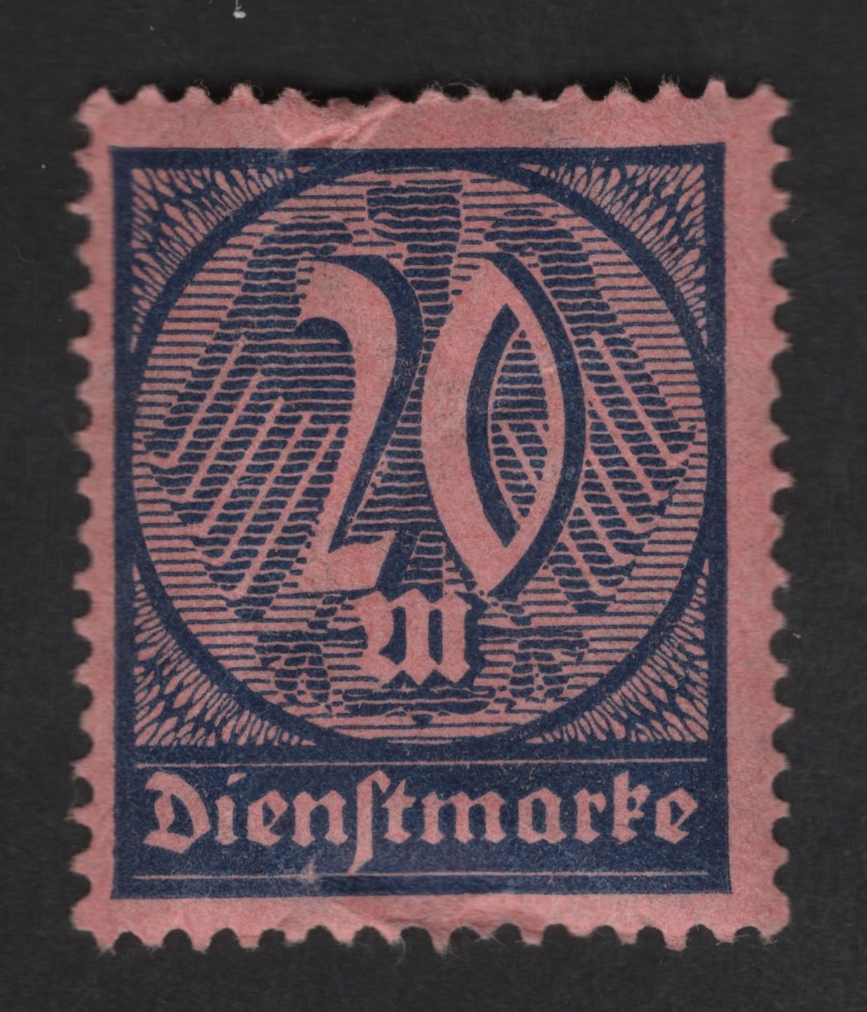 SCG12665 - Denmark 20 Øre Official Service Stamp (Dienstmarke Issue)
