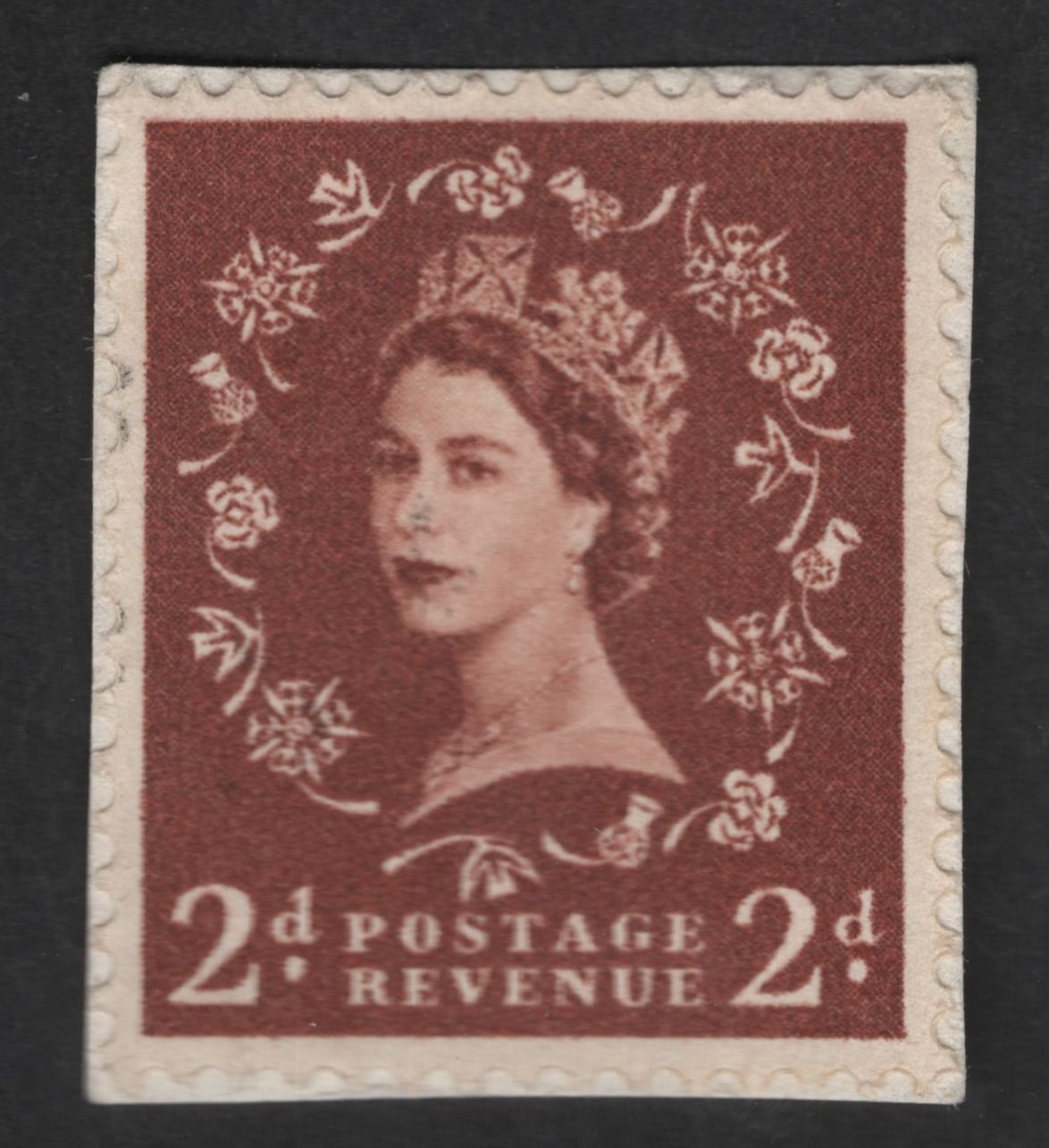 SCG12636 - Great Britain 2d Queen Elizabeth II “Wilding” Definitive Stamp (Postage Revenue)