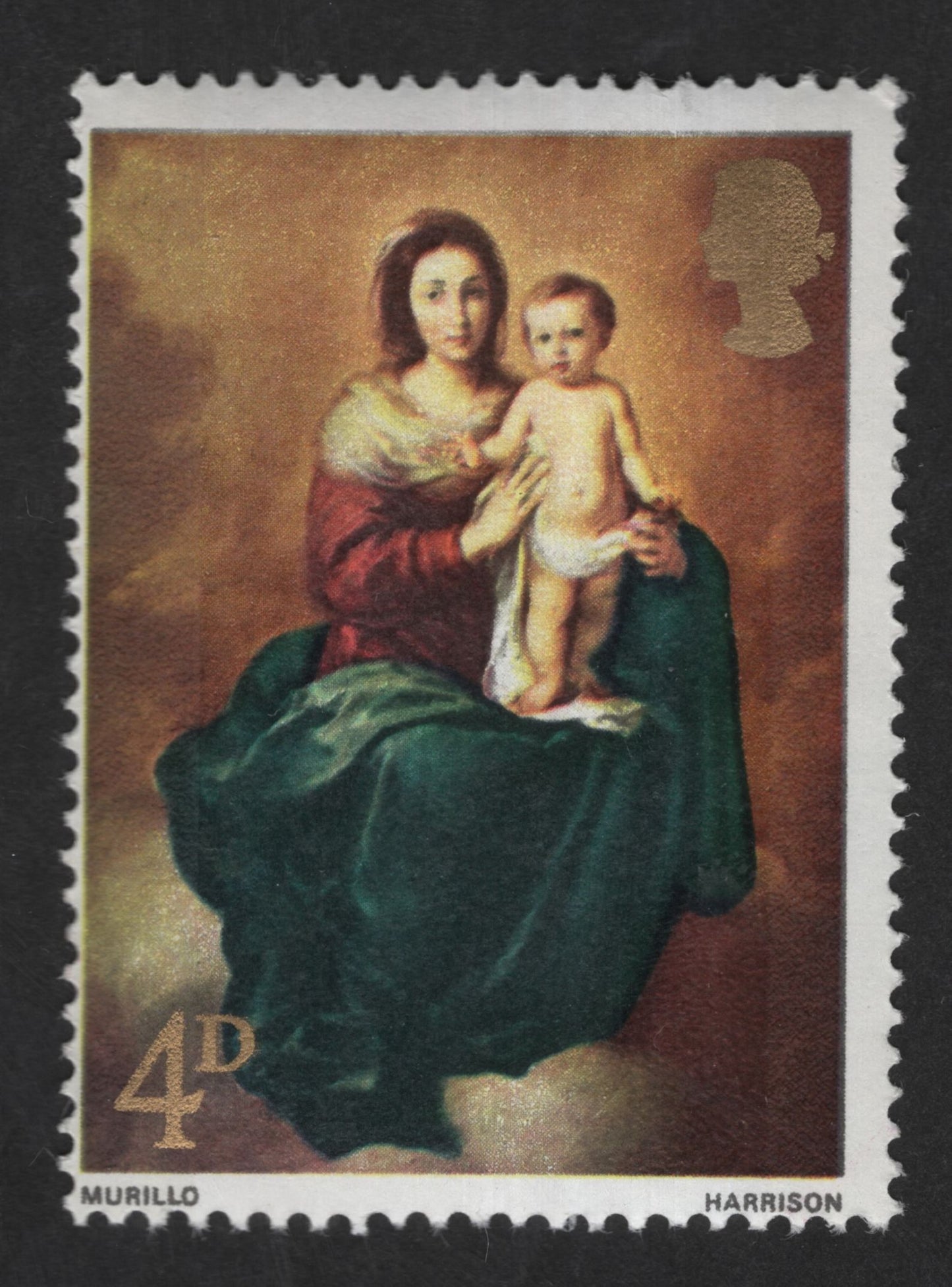 SCG12829 - United Kingdom 4d Murillo – Madonna and Child (British Paintings Issue)