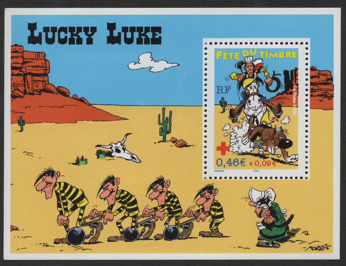 SCG1246 - France 2005 – Lucky Luke Comic Miniature Sheet