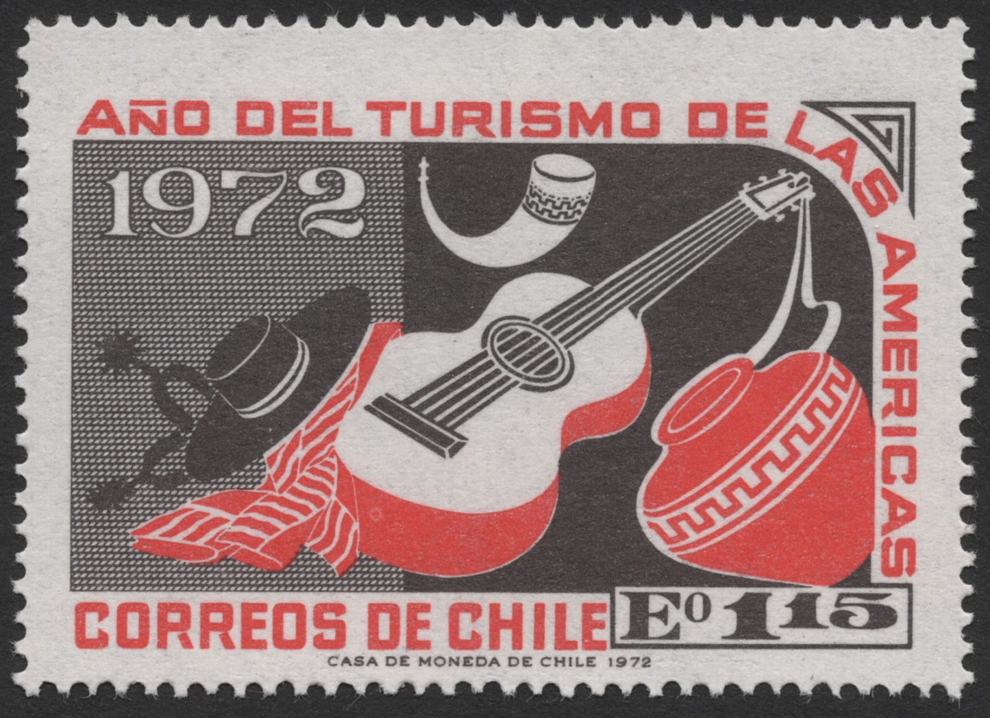 SCG375 - Chile 1972 Year of Tourism in the Americas Stamp