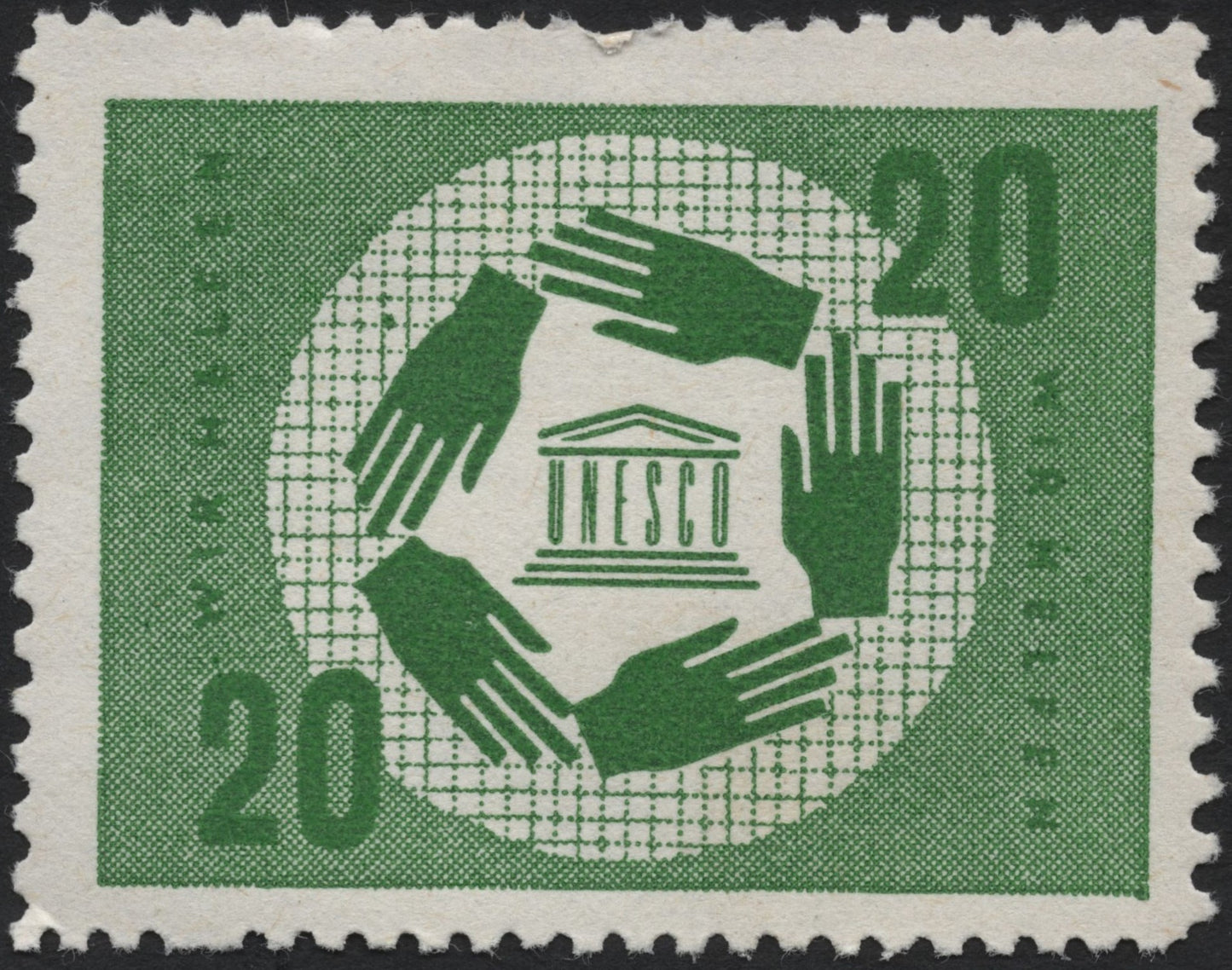 SCG7686 - Germany 1960 – UNESCO 20 Pfennig Stamp
