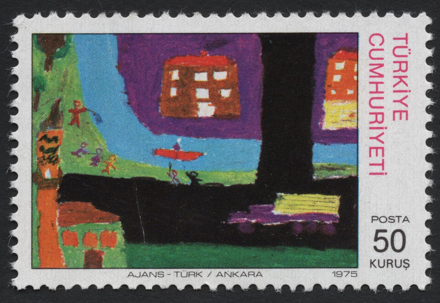 SCG7688 - Children’s Drawing – Turkish Republic, 1975