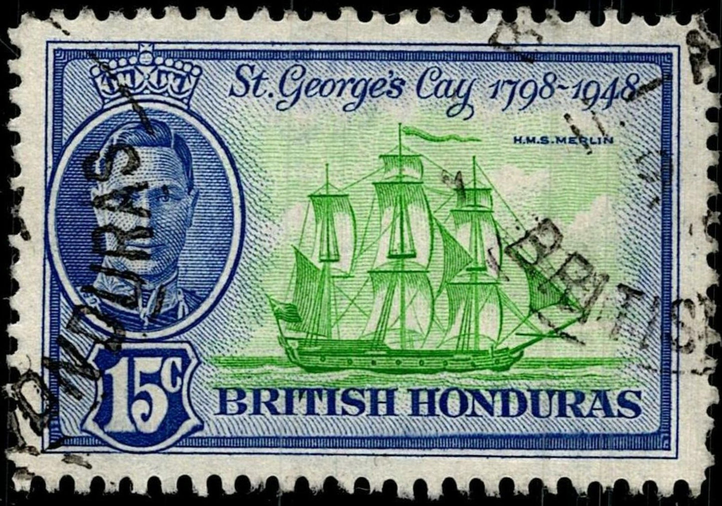 SCG747 - British Honduras 1798–1948 Maritime Anniversary Stamp