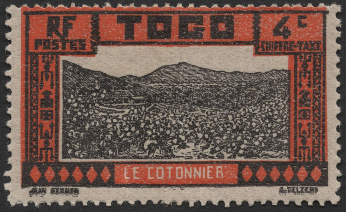 SCG563 - French Colonial Togo Cotton Harvest Stamps