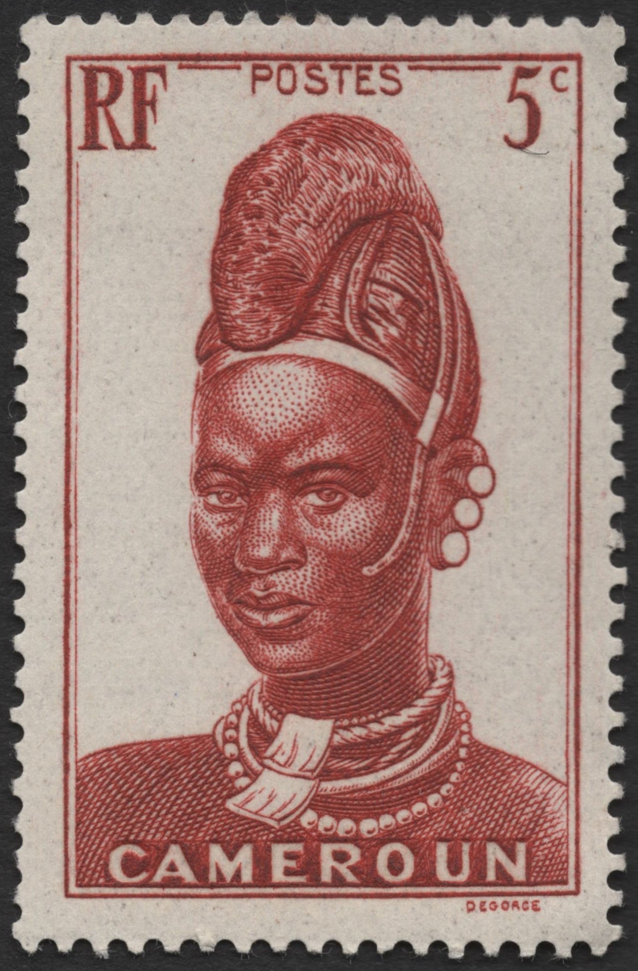 SCG566 - Cameroun Indigenous Woman Portrait Stamps