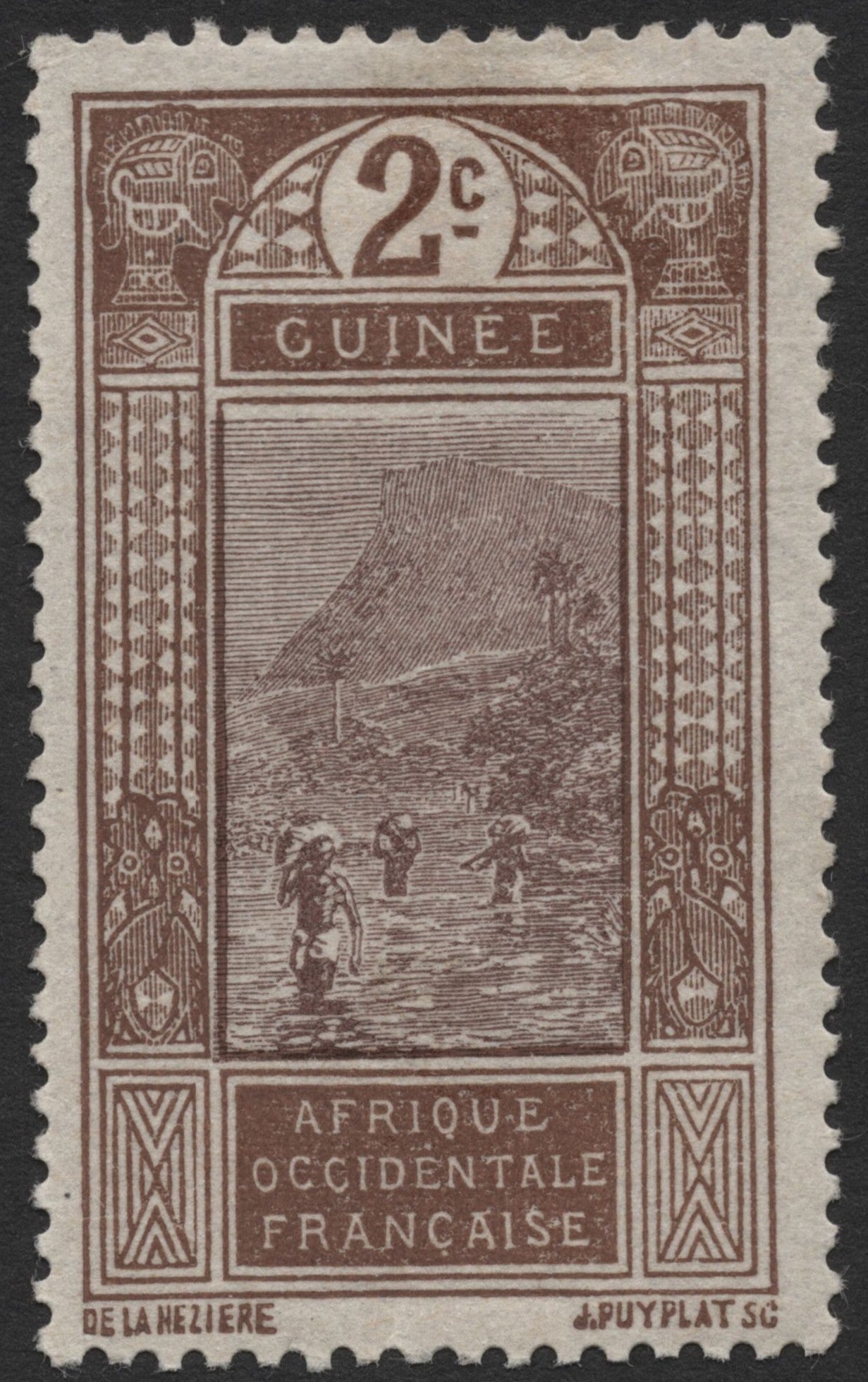 SCG568 - French Guinea Mountain Scene Stamps
