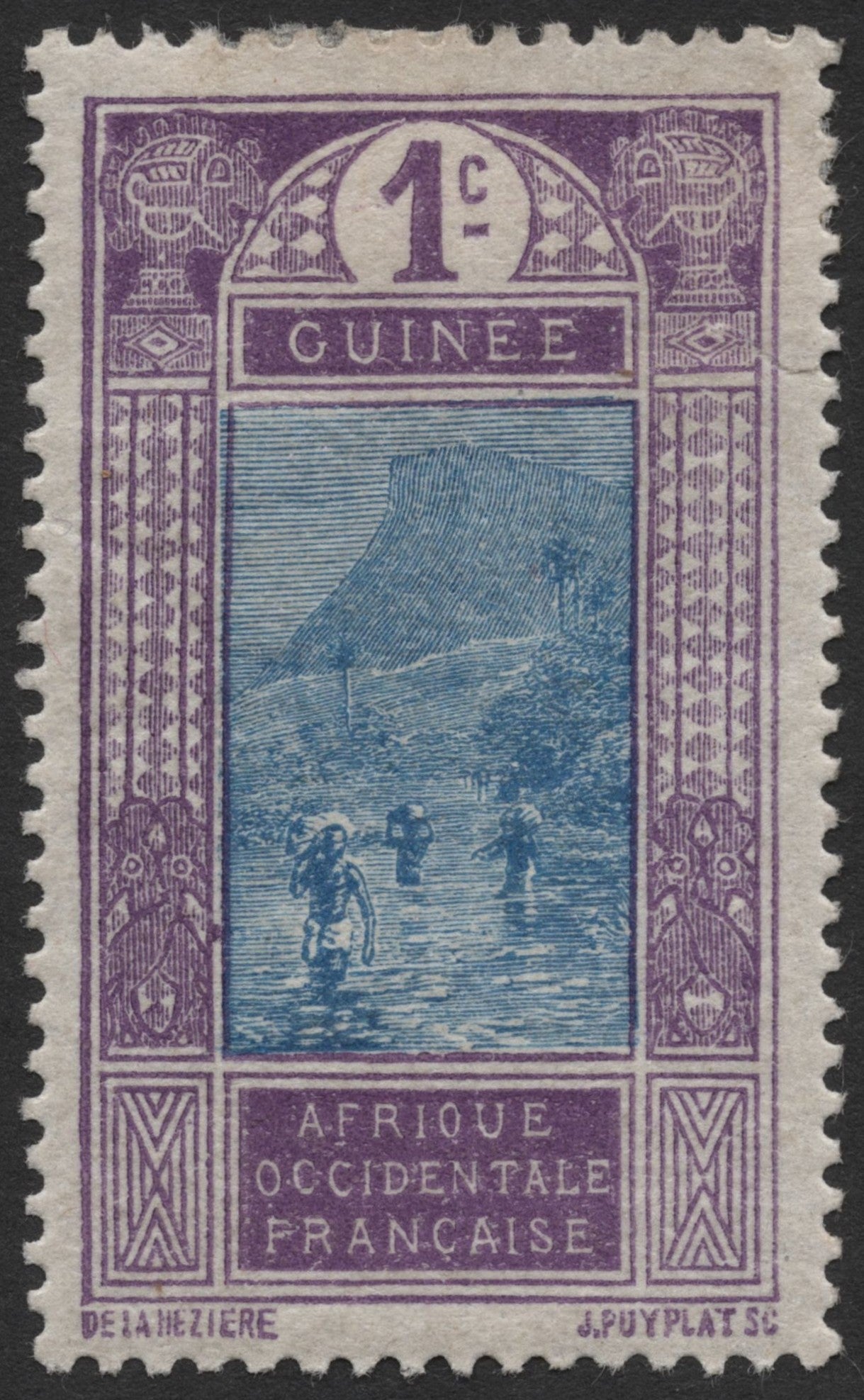 SCG568 - French Guinea Mountain Scene Stamps