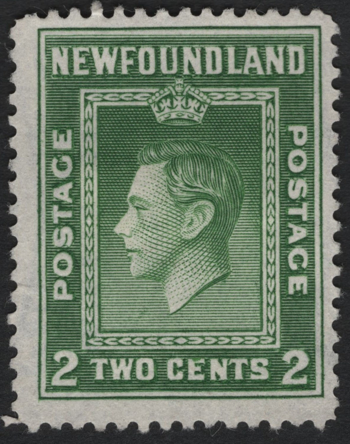 SCG9148 - Newfoundland 2¢ King George VI Definitive (Green)