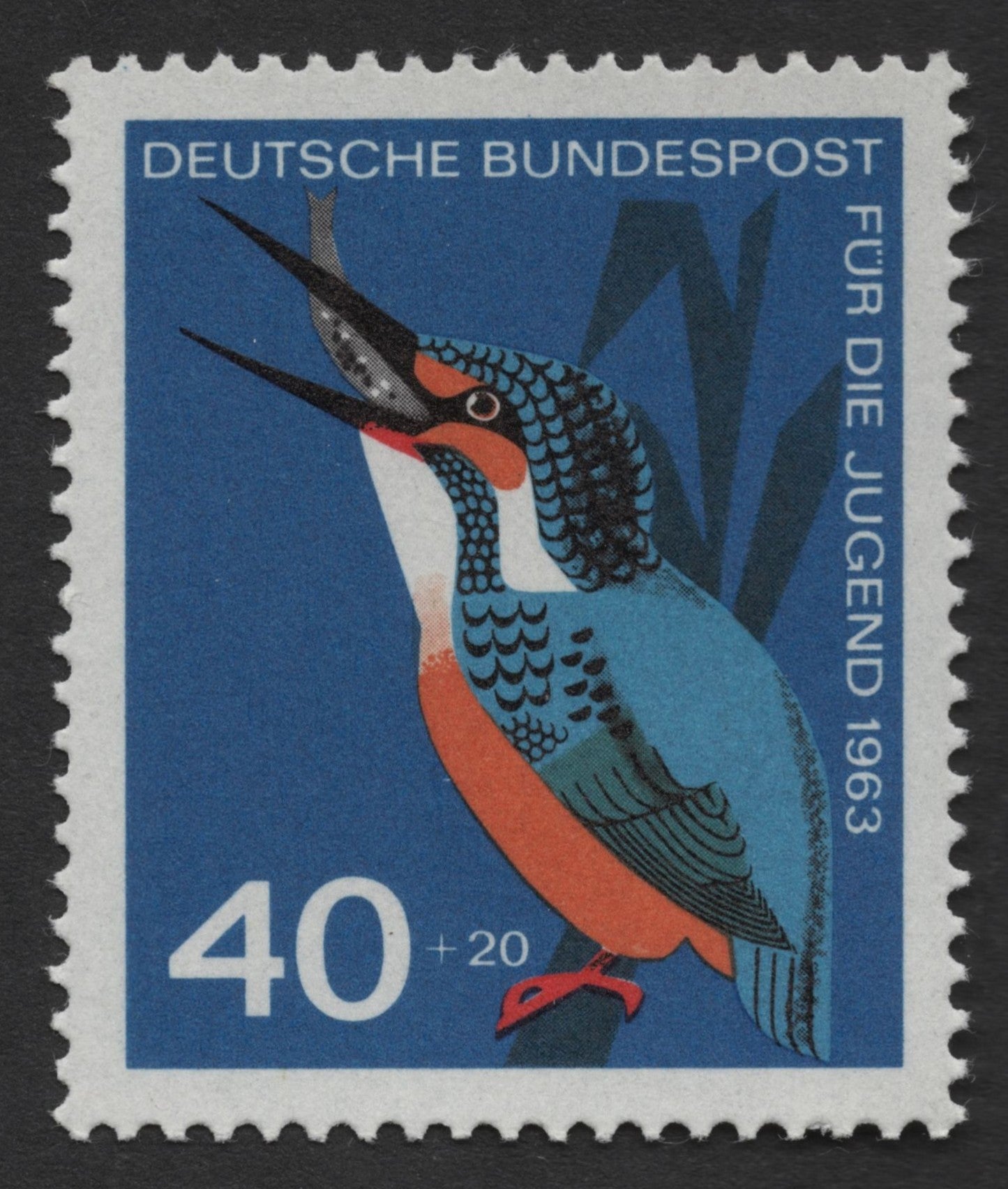 SCG341 - Germany 1963 Youth Welfare Bird Series – Complete Set of 4