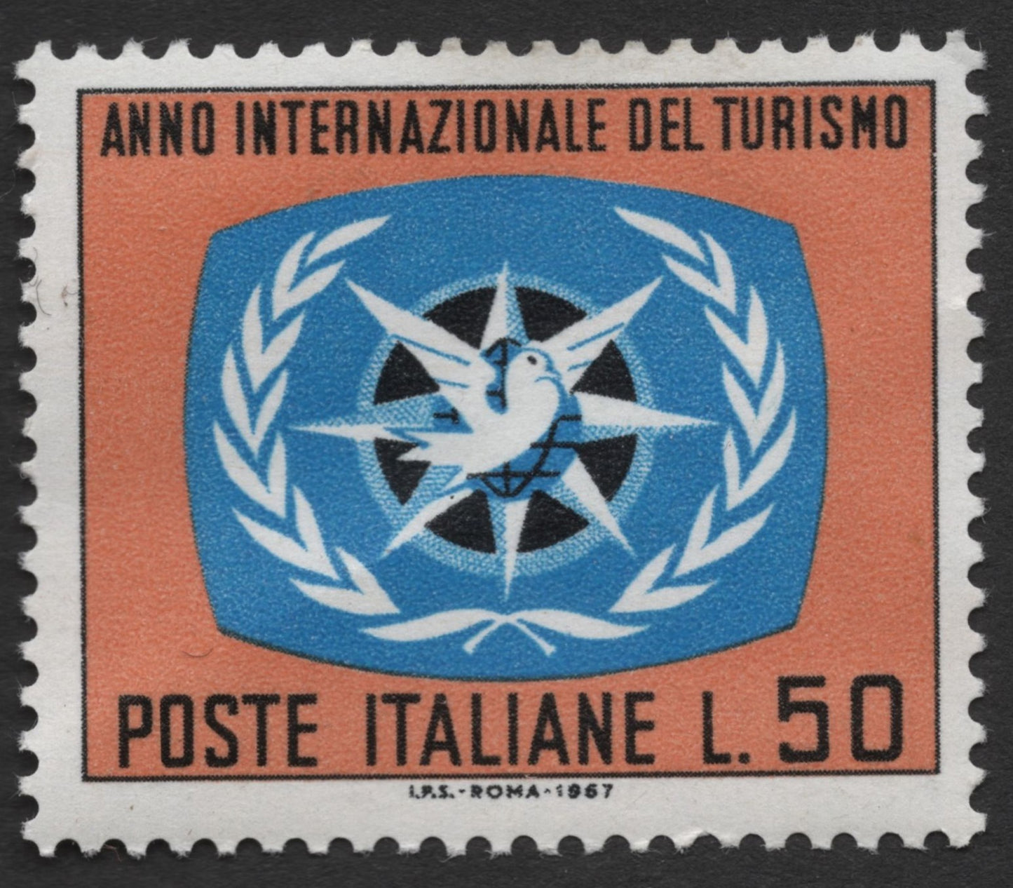 SCG327 - Italy 1967 – International Year of Tourism Stamp Pair