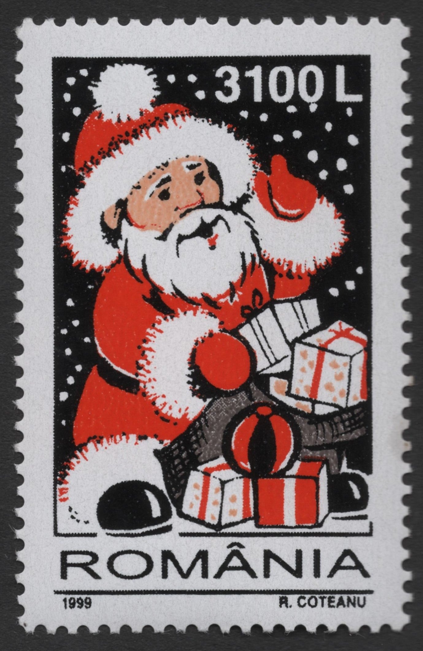 SCG356 - Romania 1999 Santa Claus Christmas Stamp