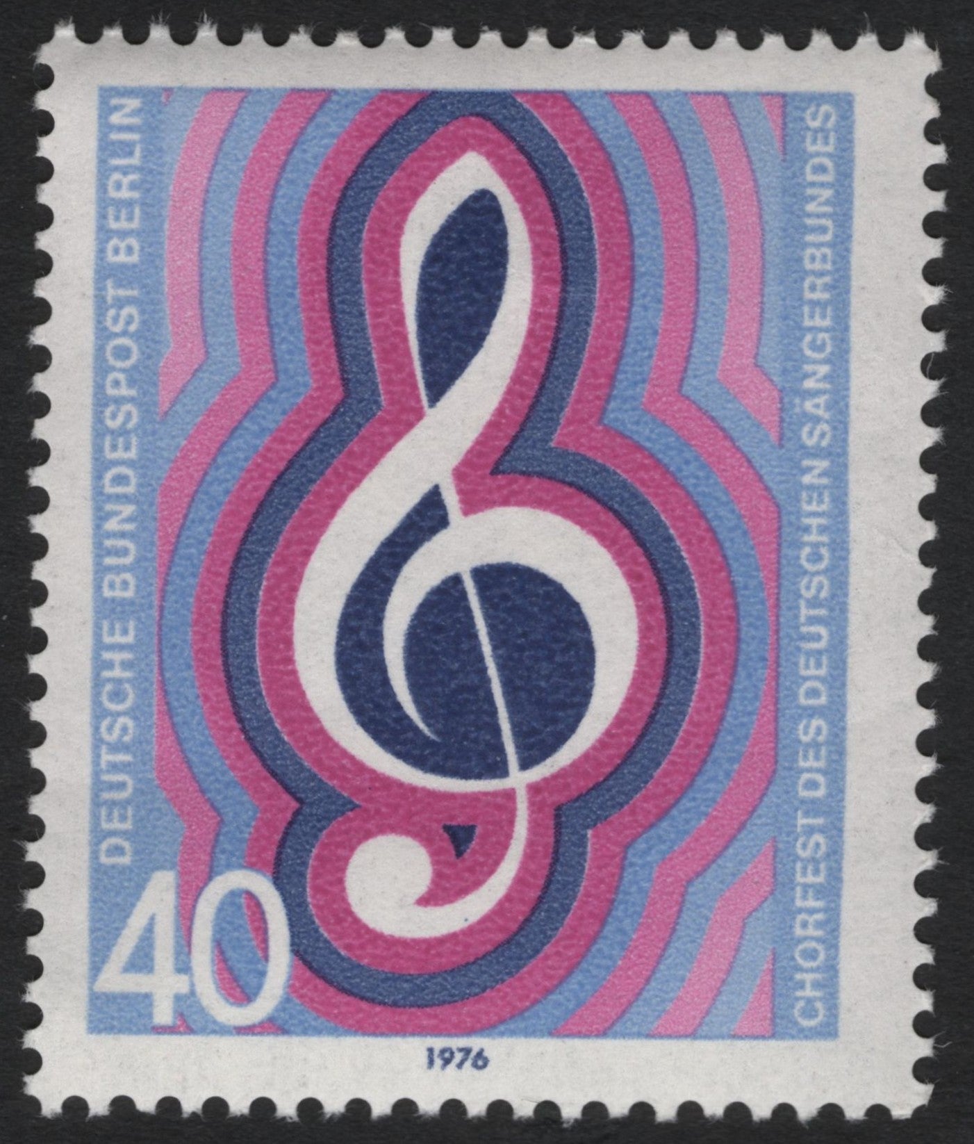 SCG9349 - Germany (Berlin) 1976 – German Singers’ Association Choral Festival, 40 Pfennig