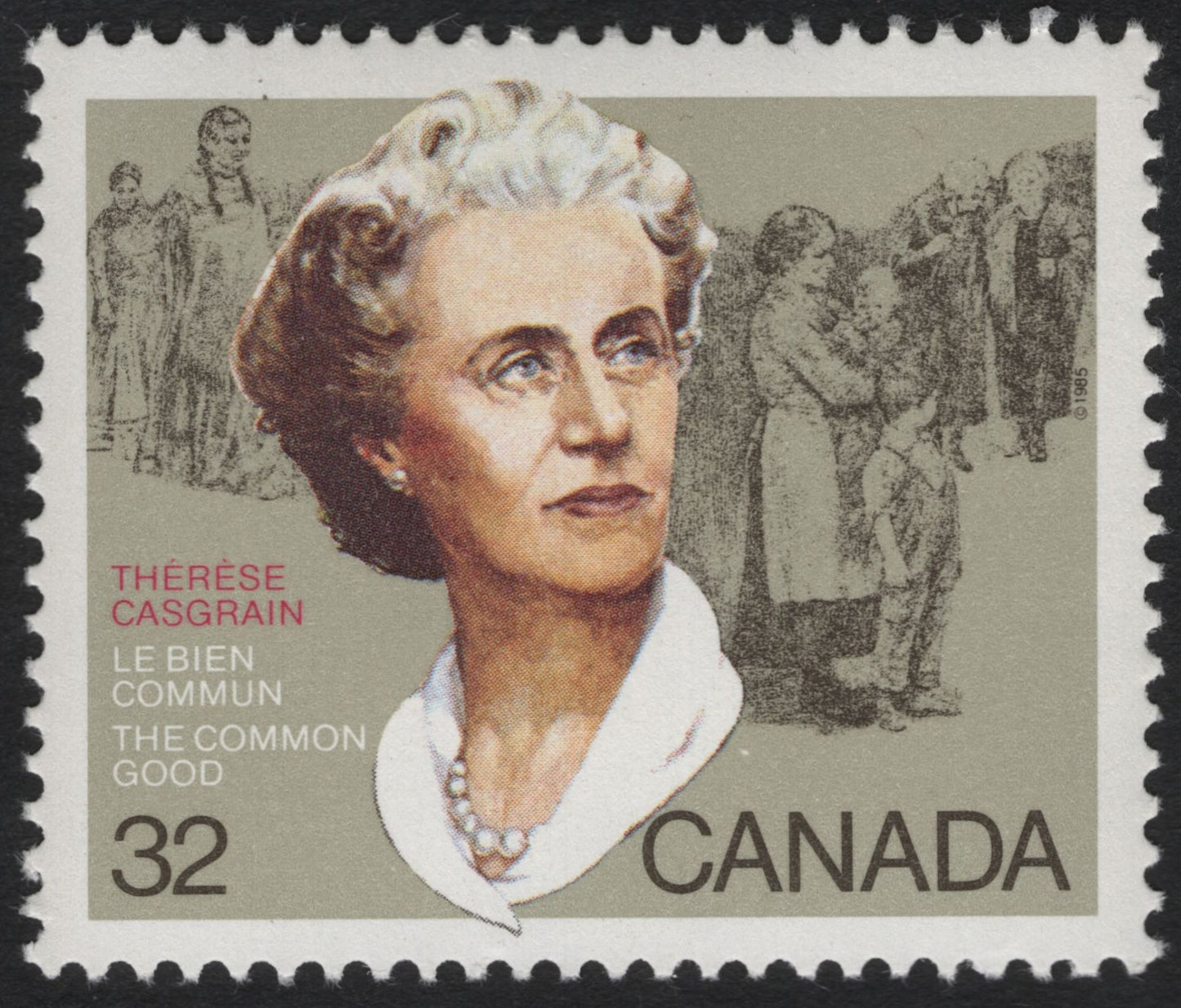 SCG9337 - Canada 1985 – Thérèse Casgrain “The Common Good” 32¢