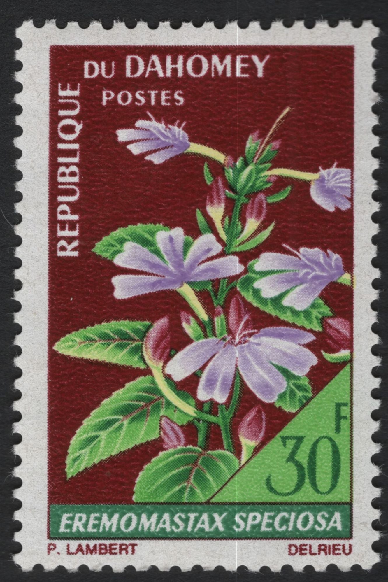SCG10309 - Dahomey 1967 – Flowering Plants Definitive Set (6 Stamps)
