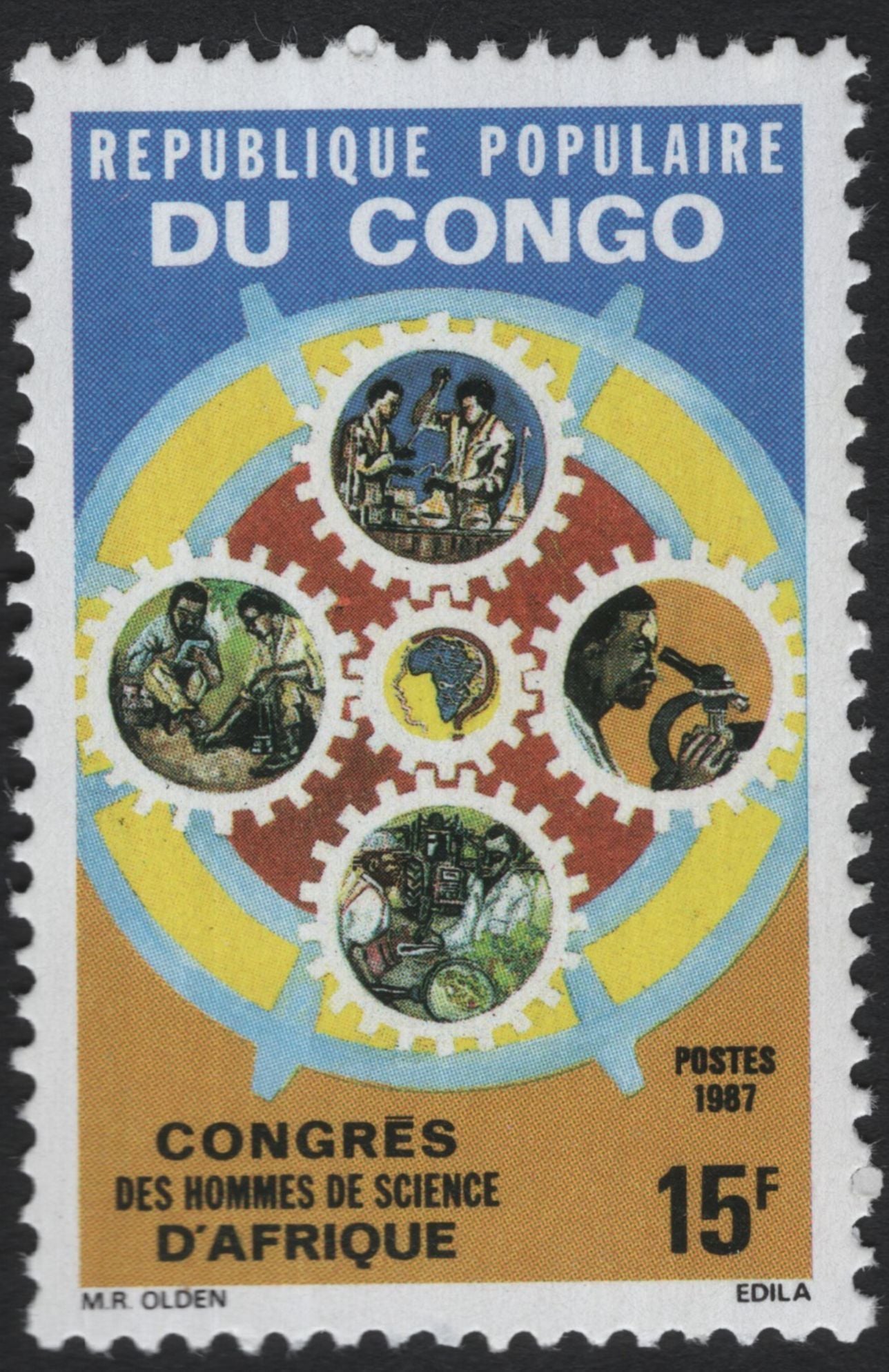 SCG10315 - Congo (People’s Republic) 1987 – African Science Congress Set of 3