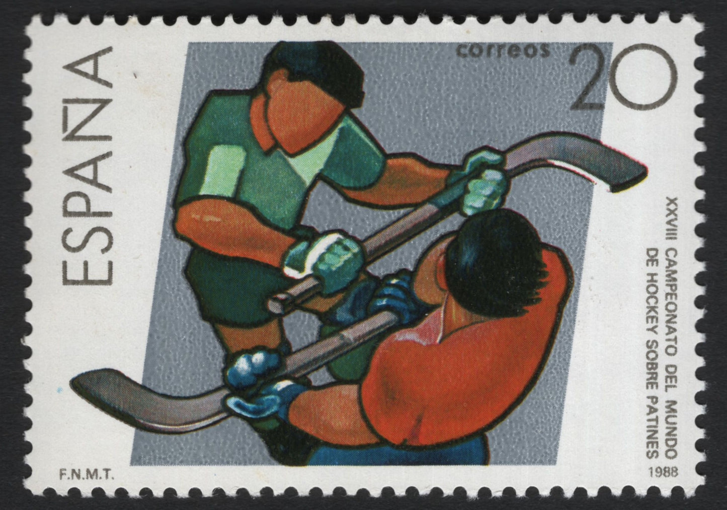 SCG9321 - Spain 1988 – Roller Hockey World Championship (20 PTA)
