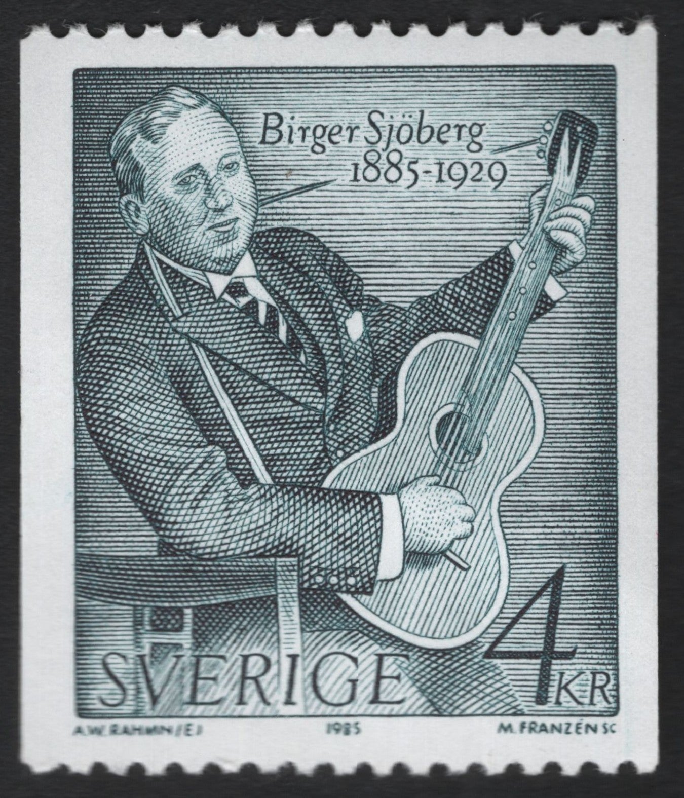 SCG9327 - Sweden – Birger Sjöberg Commemorative, 1985 (4 kr)