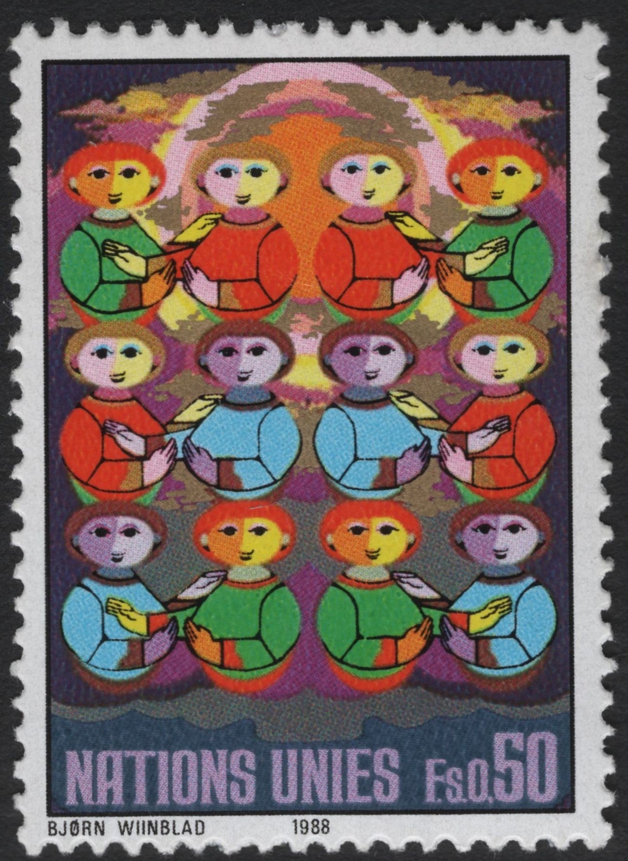 SCG8671 - United Nations 1988 – "Unity and Harmony" by Bjørn Wiinblad