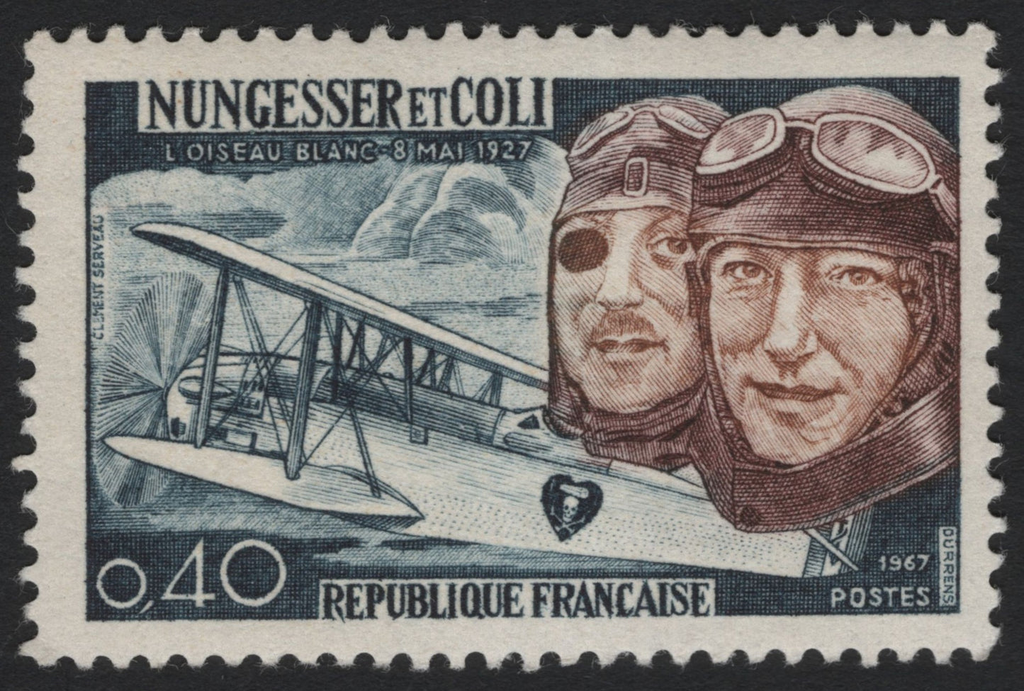 SCG6772 - France 1967 – Nungesser et Coli, “L’Oiseau Blanc” Transatlantic Flight