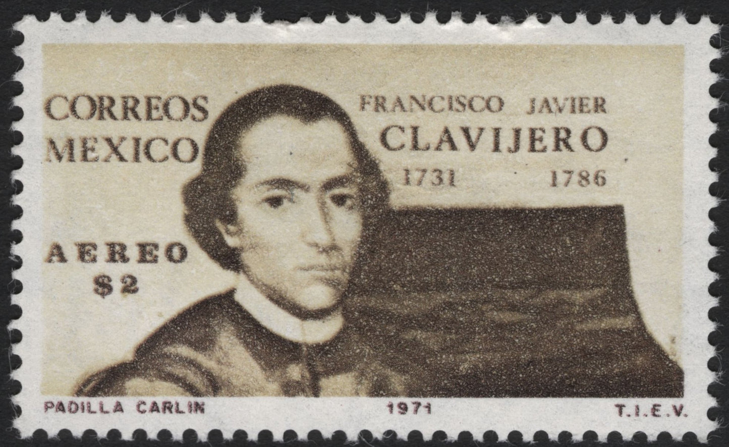 SCG9720 - Mexico 1971 – Francisco Javier Clavijero Airmail $2