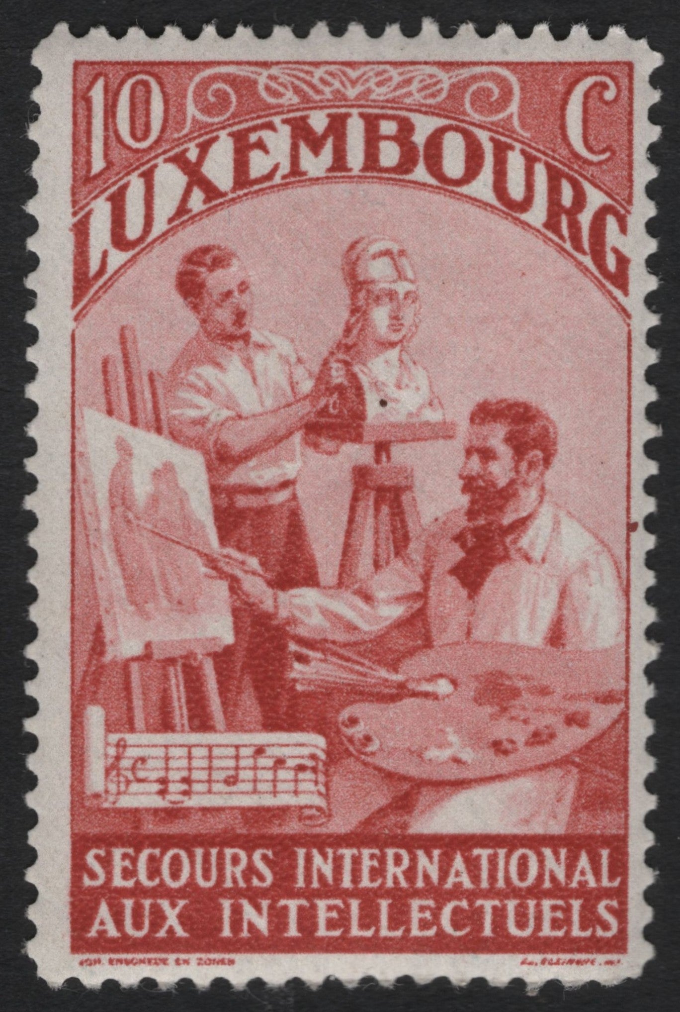 SCG9645 - Luxembourg – Secours International aux Intellectuels (c.1930s) – 10c Red