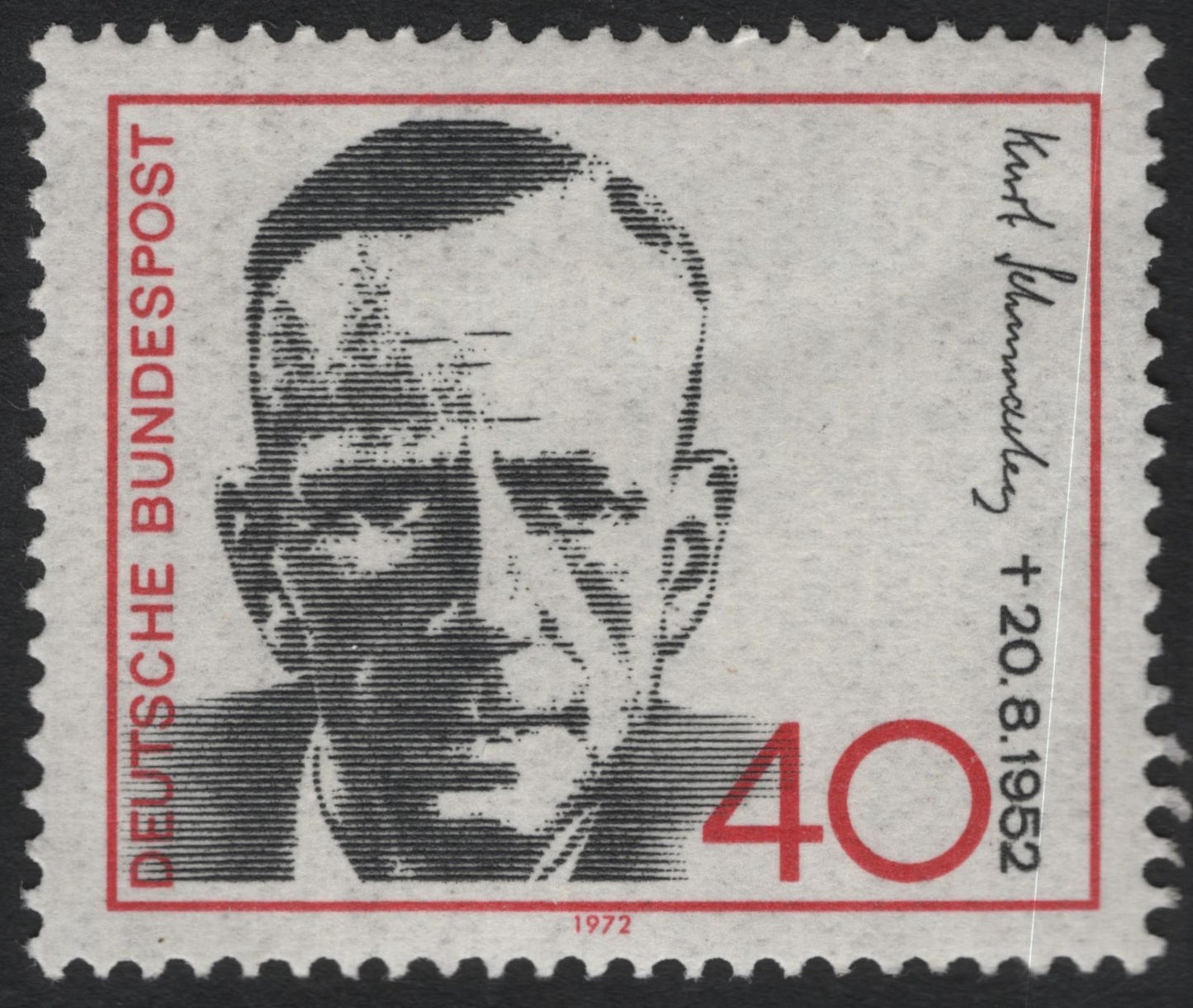 SCG9687 - Germany 1972 – Kurt Schumacher Memorial 40 Pfennig