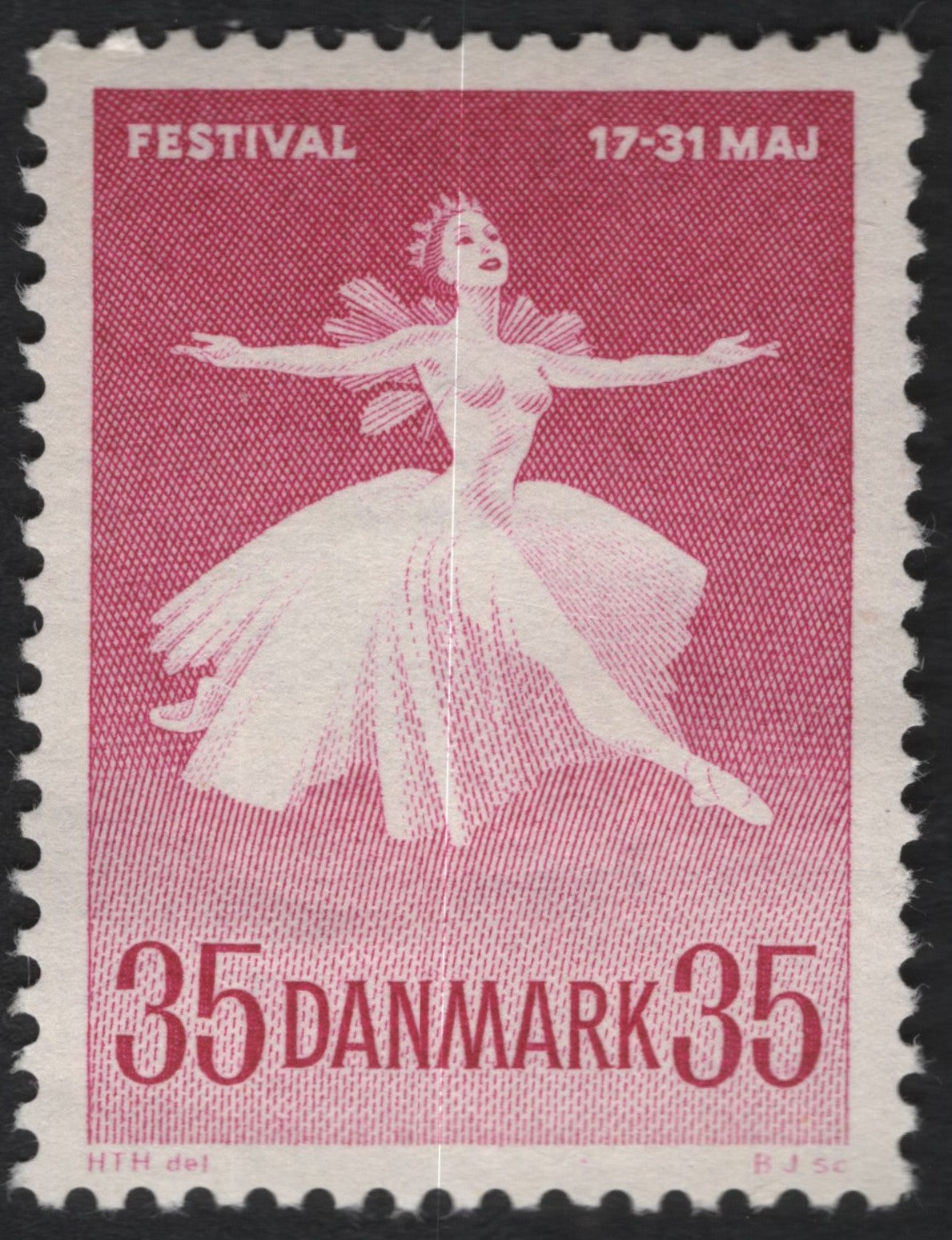 SCG9636 - Denmark 1963 Festival Ballerina – 35 Øre Carmine