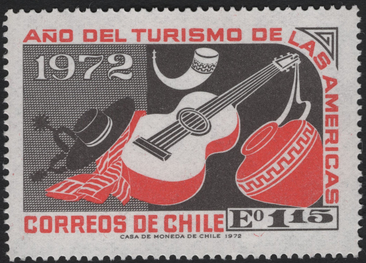 SCG9622 - Chile 1972 Año del Turismo de las Américas – 1.15 Escudos