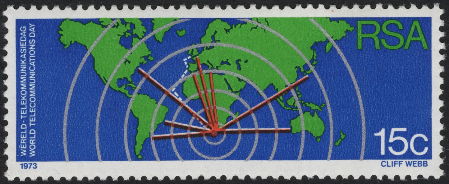 SCG6800 - South Africa 1973 – World Telecommunications Day (15c)