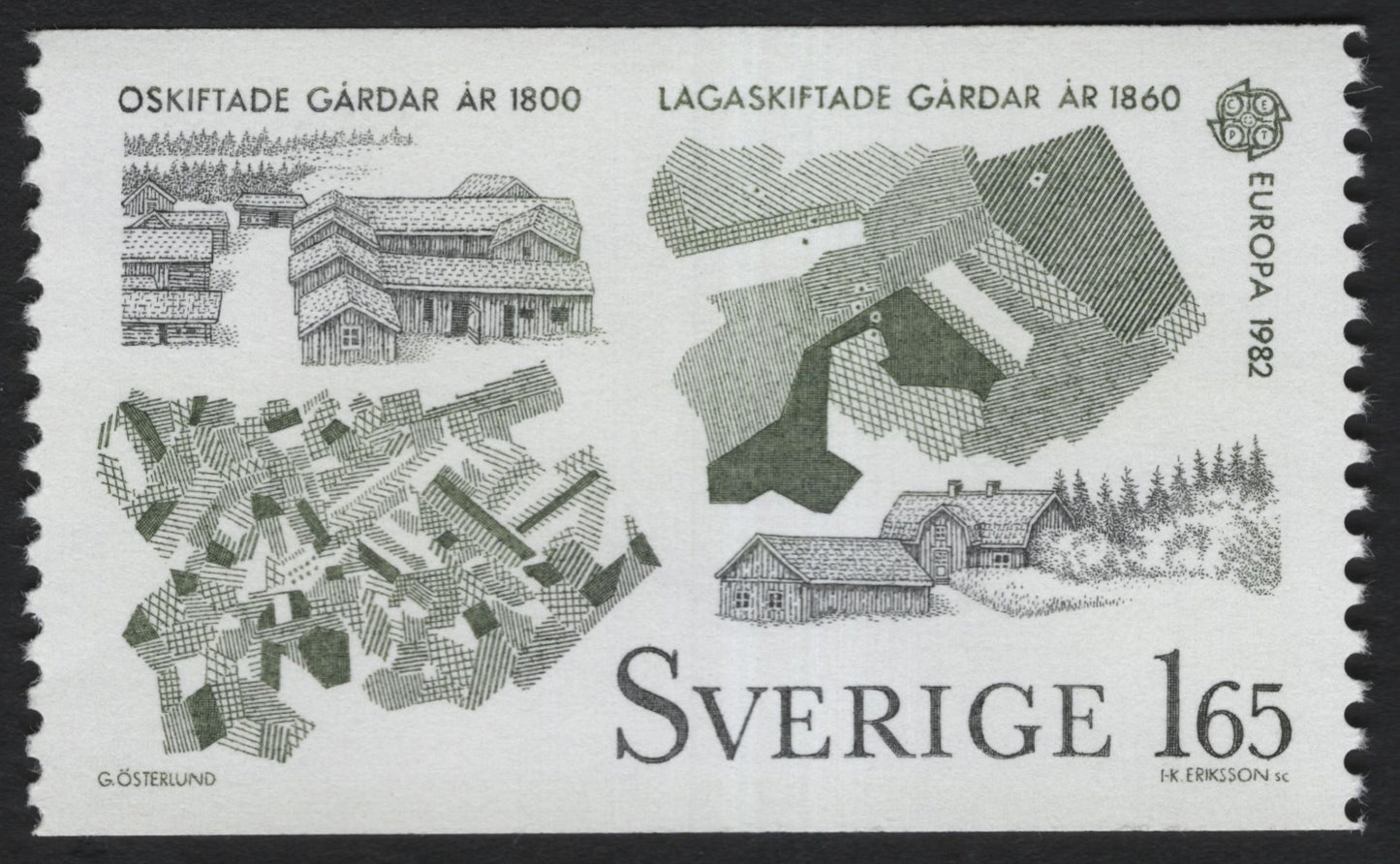 SCG8708 - Sweden 1982 – Rural Land Redistribution: 1800 to 1860 (EUROPA)
