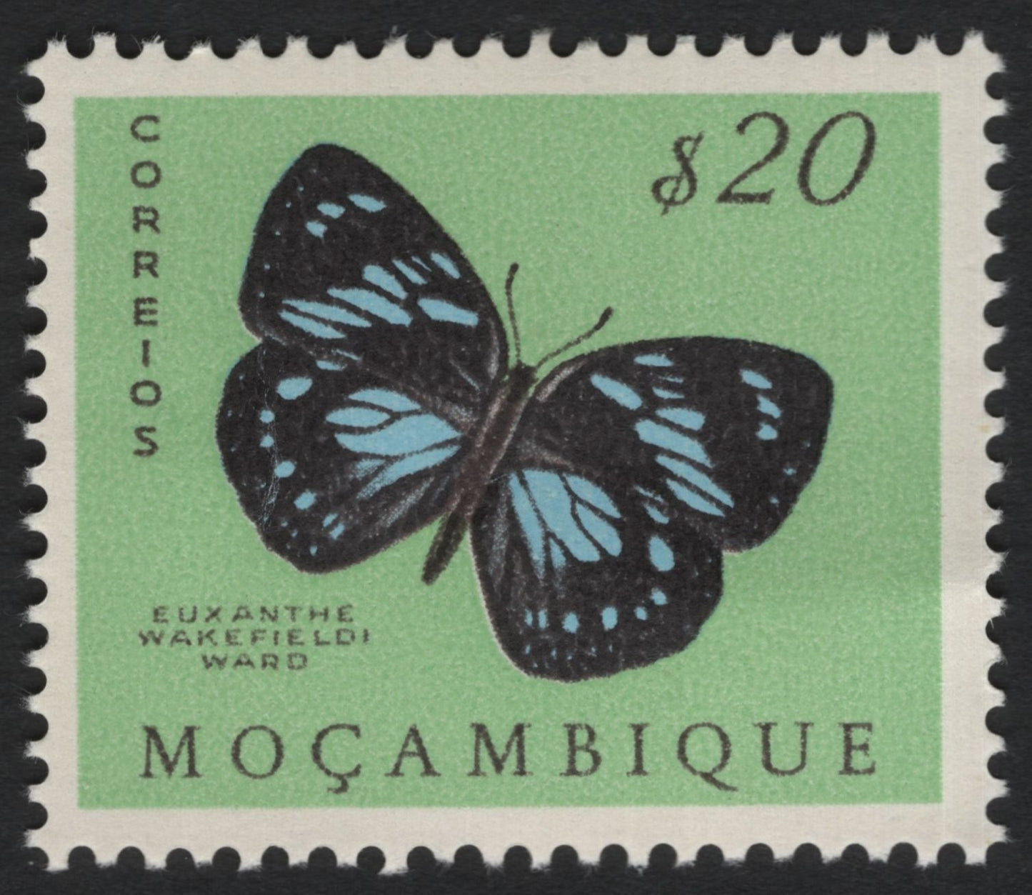 SCG8713 - Mozambique – Euxanthe wakefieldi Butterfly (c. 1960s–70s)