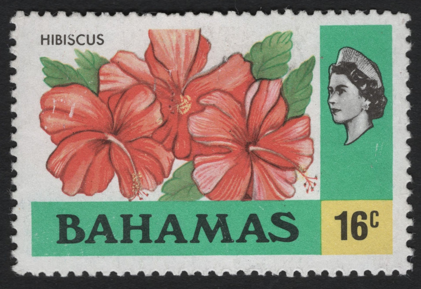 SCG10073 - Bahamas – 16c Hibiscus Definitive (Queen Elizabeth II Portrait)