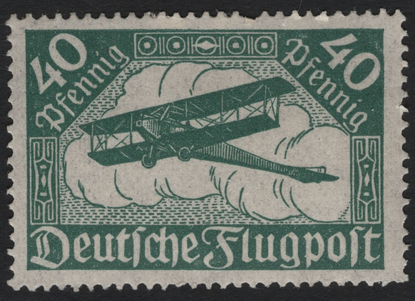 SCG8715 - Germany 1922 Deutsche Flugpost – 40 Pfennig Airmail Stamp