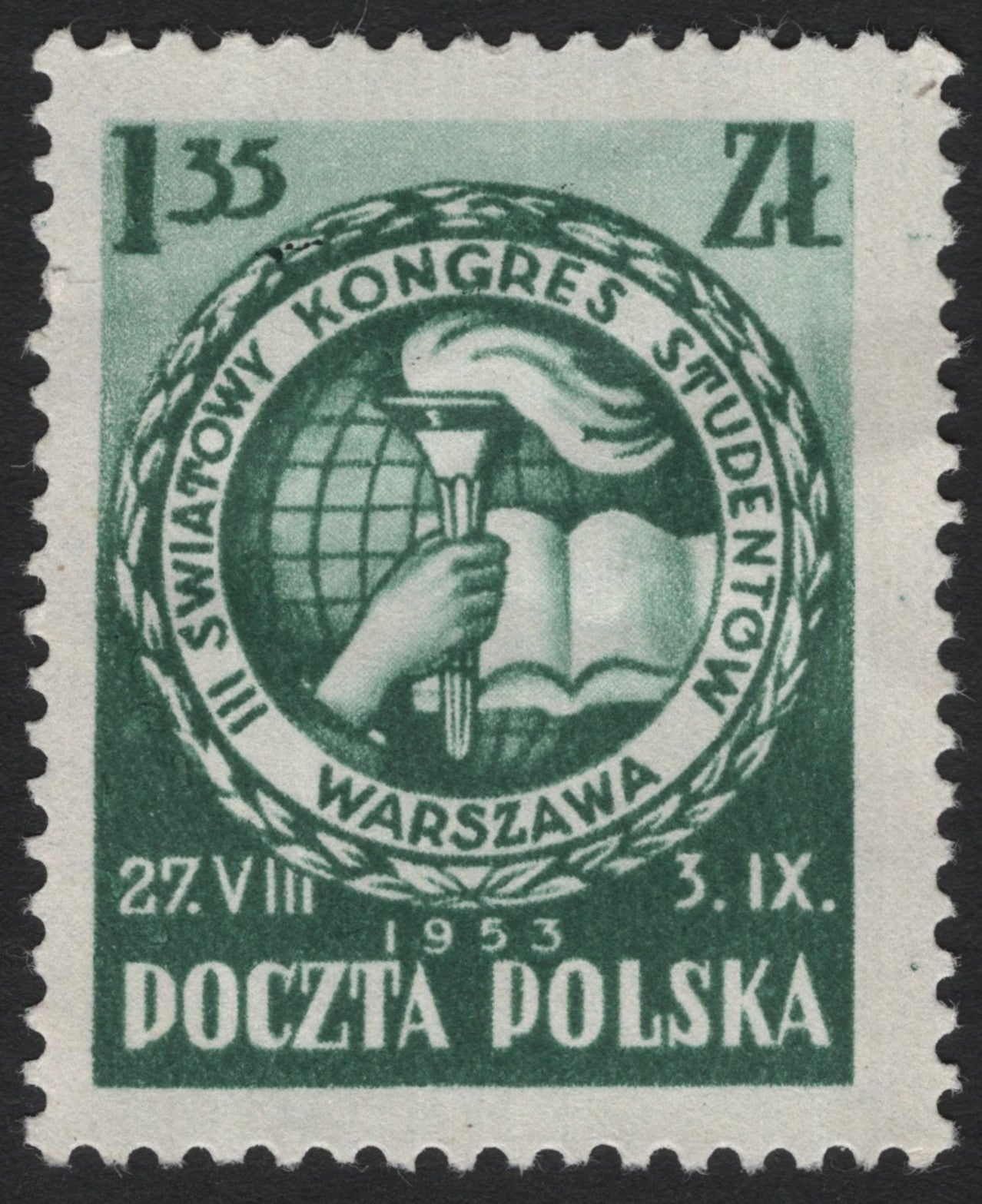 SCG8209 - Poland 1953 – 3rd World Student Congress, Warsaw