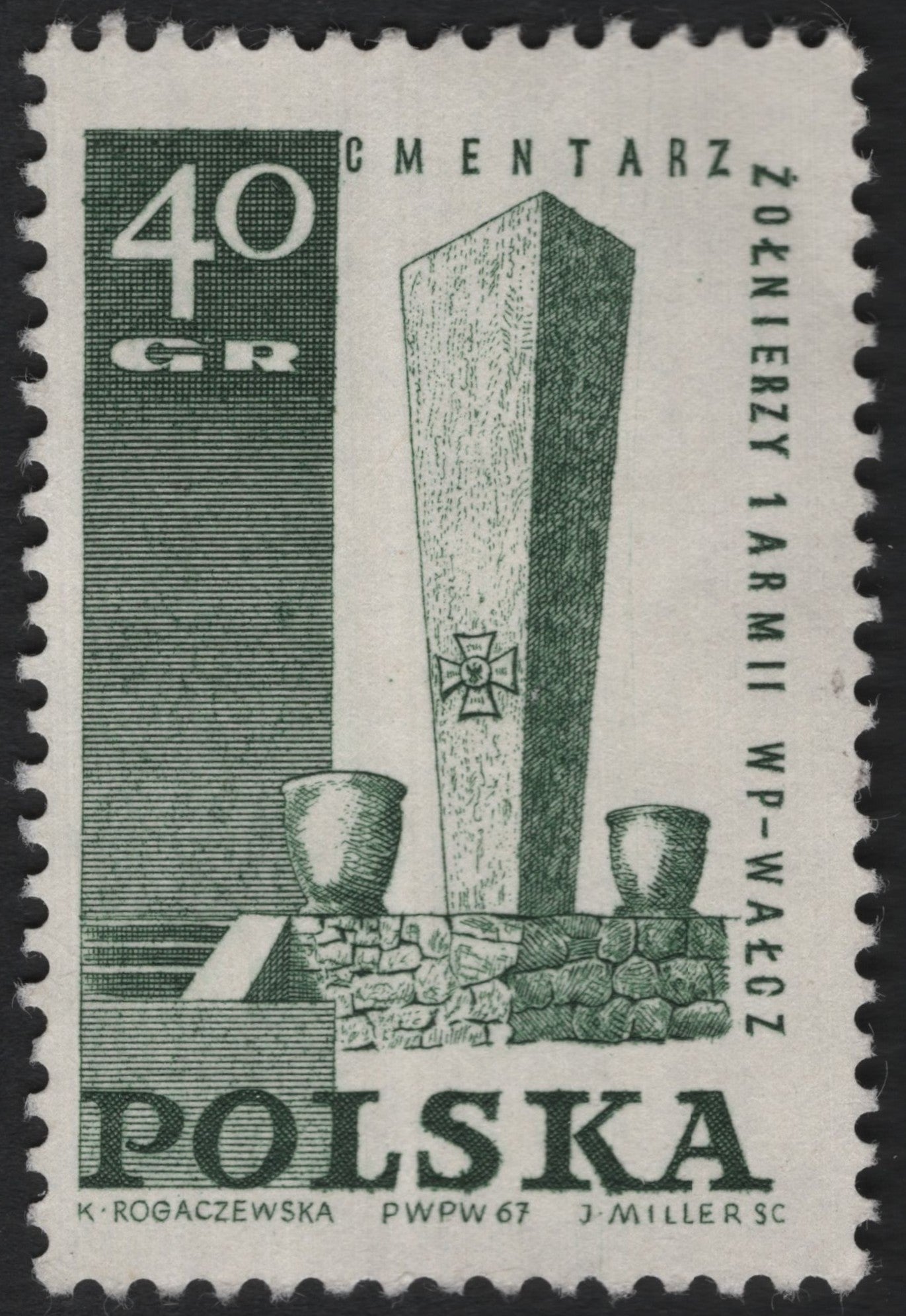 SCG8215 - Poland 1967 – Wałcz Military Cemetery Memorial
