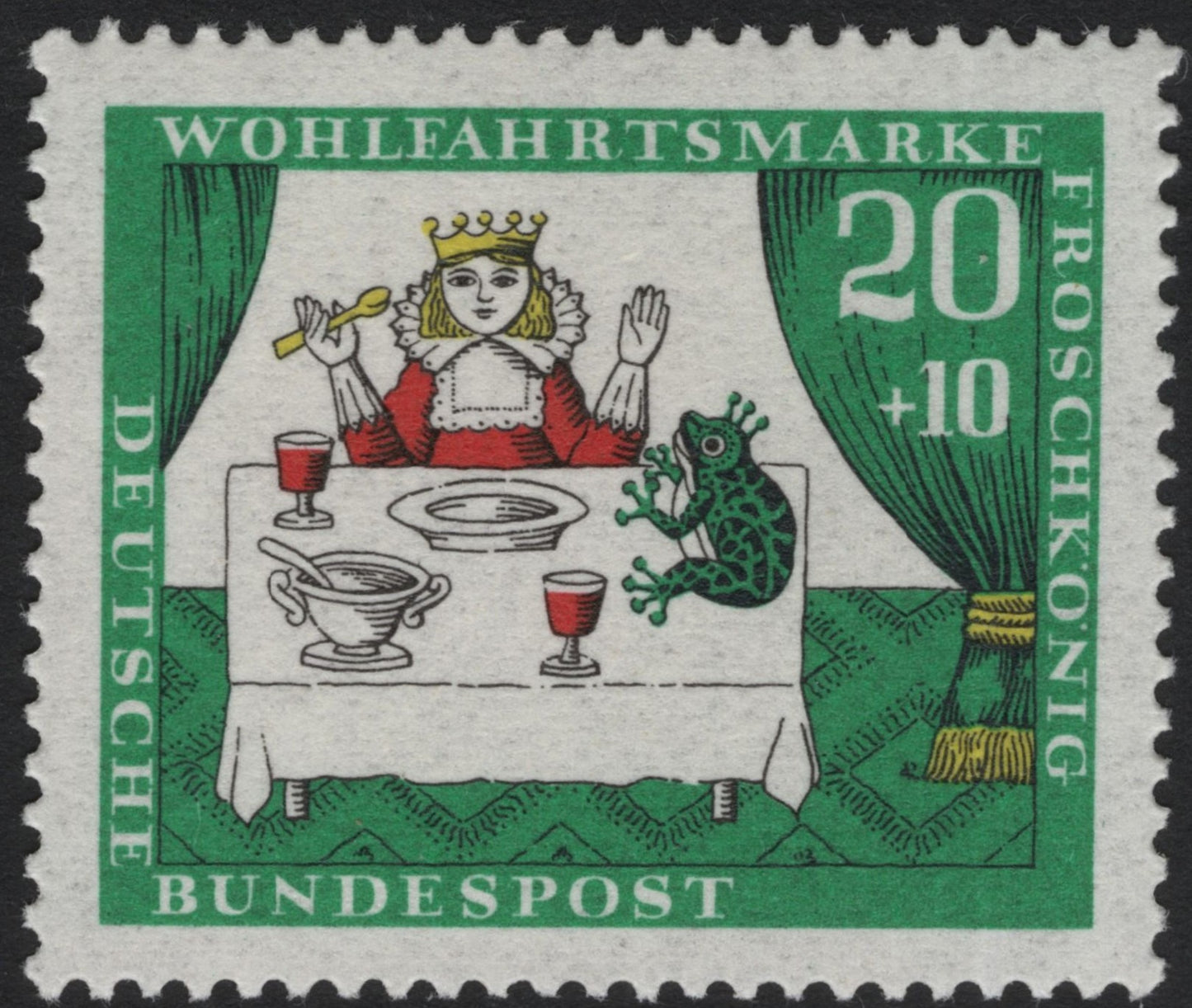 SCG8195 - Germany 1959 “The Frog Prince” Welfare Stamp