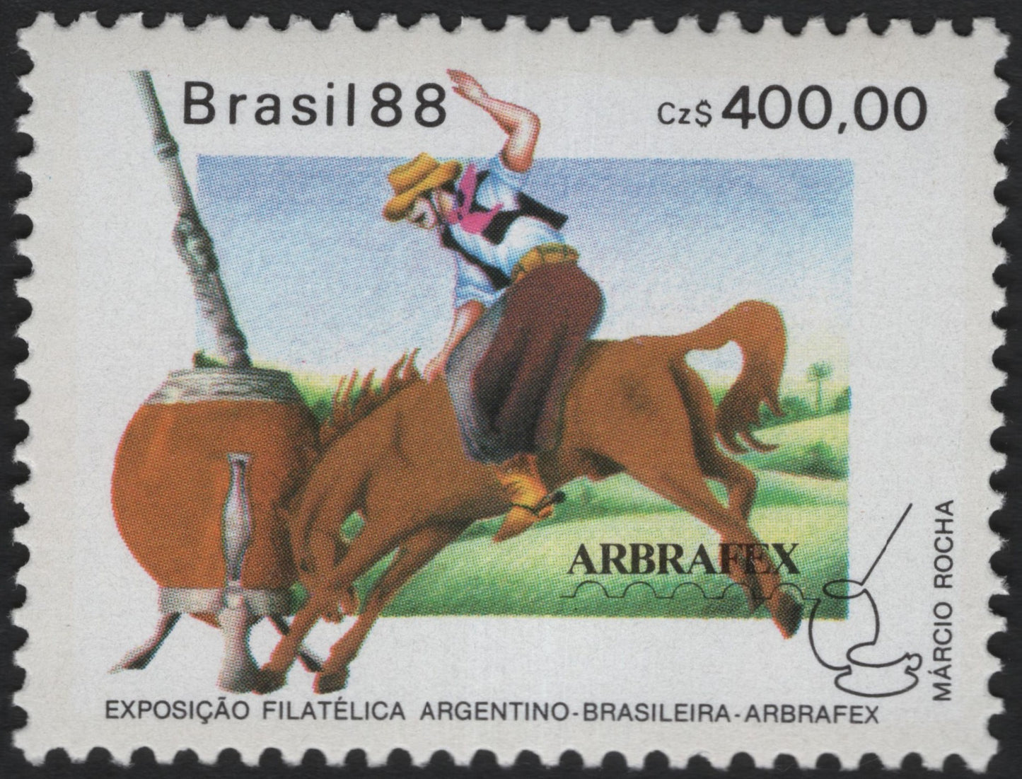 SCG9802 - Brazil 1988 – ARBRAFEX Argentino-Brasileira Philatelic Exhibition
