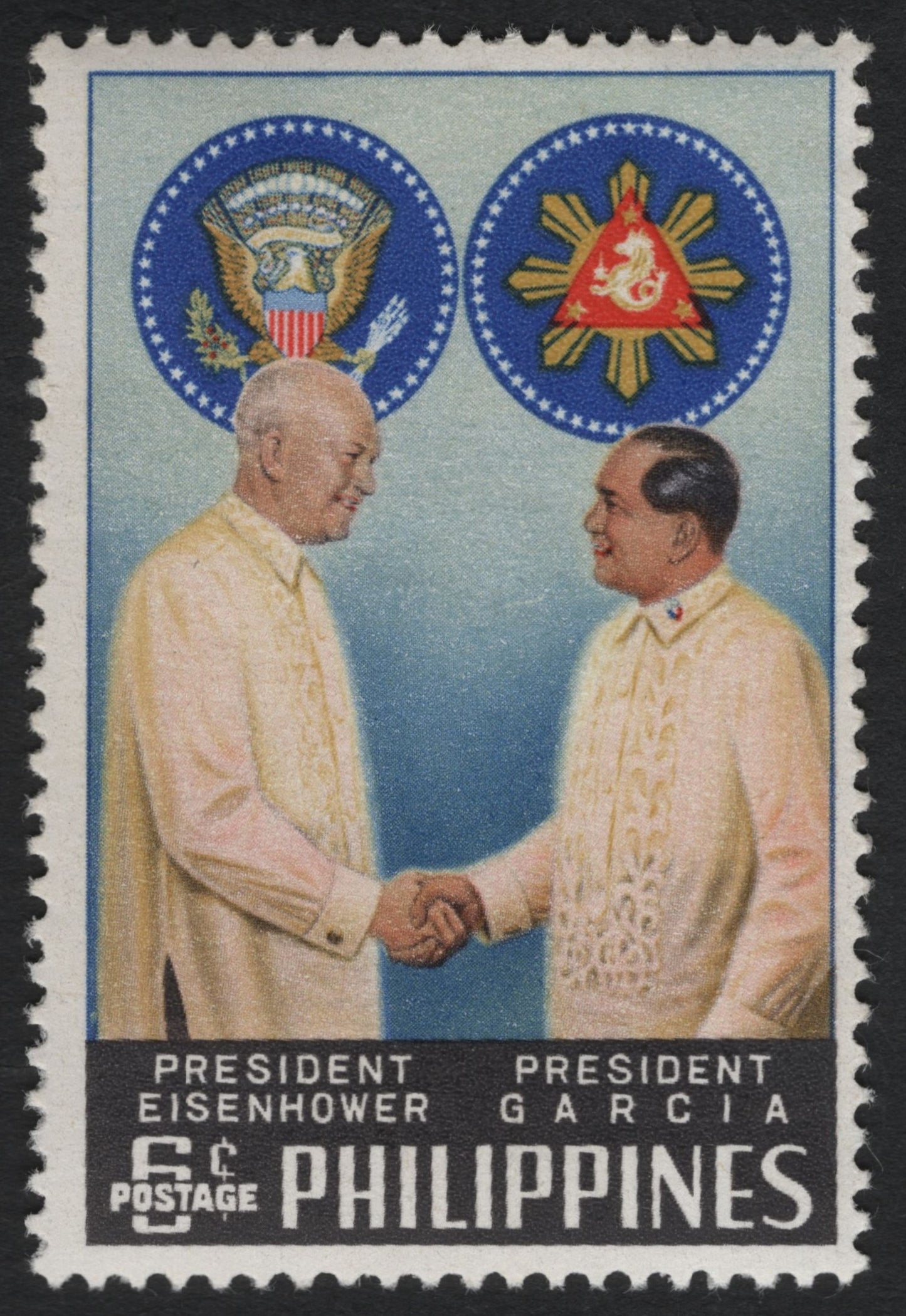 SCG6695 - Philippines 1960 – Presidents Eisenhower and Garcia Friendship Issue