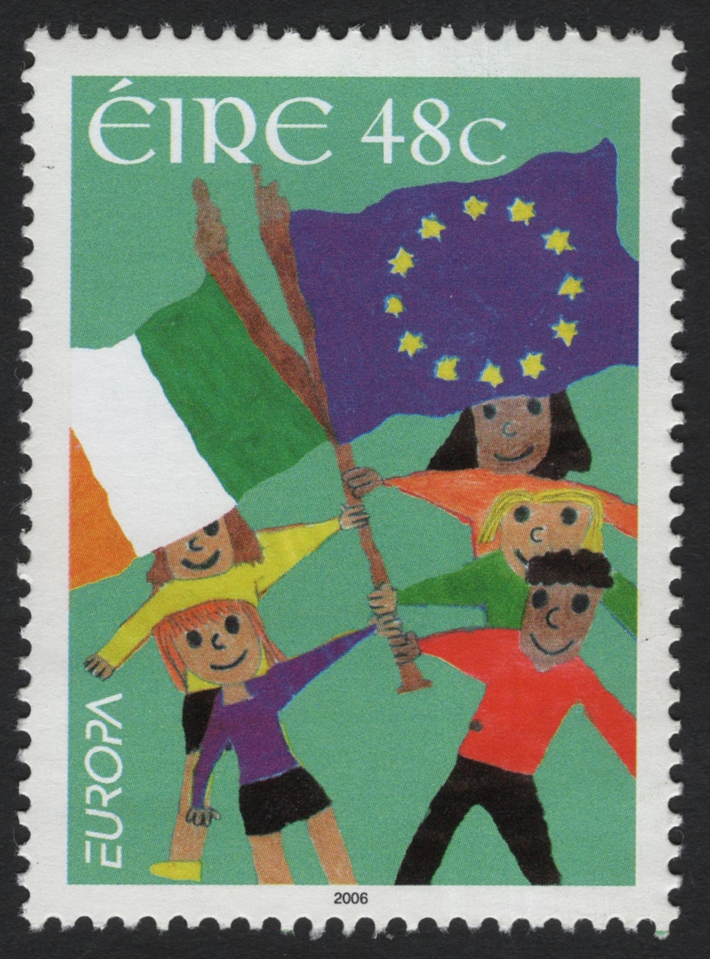 SCG6572 - Ireland 2006 Europa Stamp – “Integration Through the Eyes of Children”