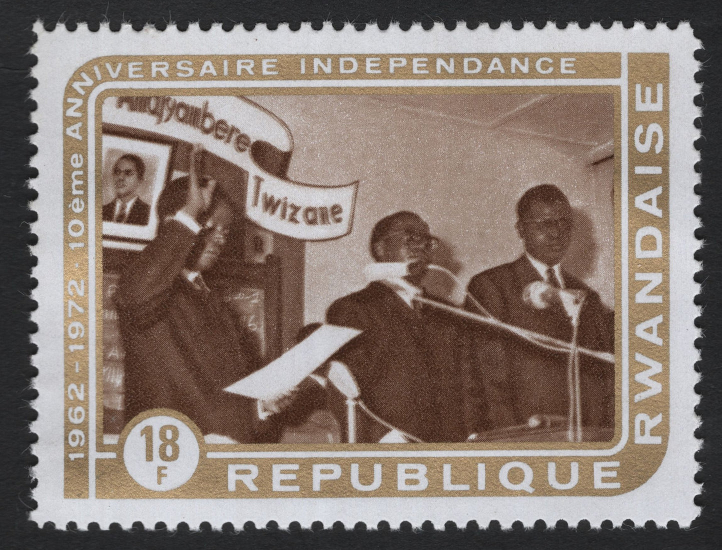 SCG8229 - Rwanda 10th Anniversary of Independence, 1972