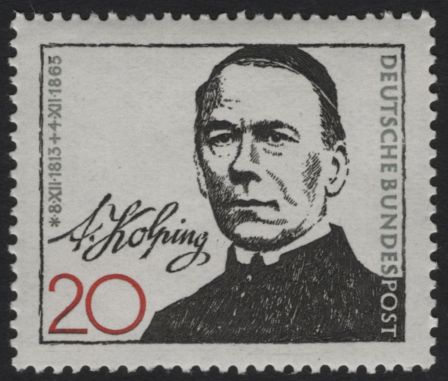 SCG9794 - Germany 1961 – Adolph Kolping 20 Pf – Deutsche Bundespost
