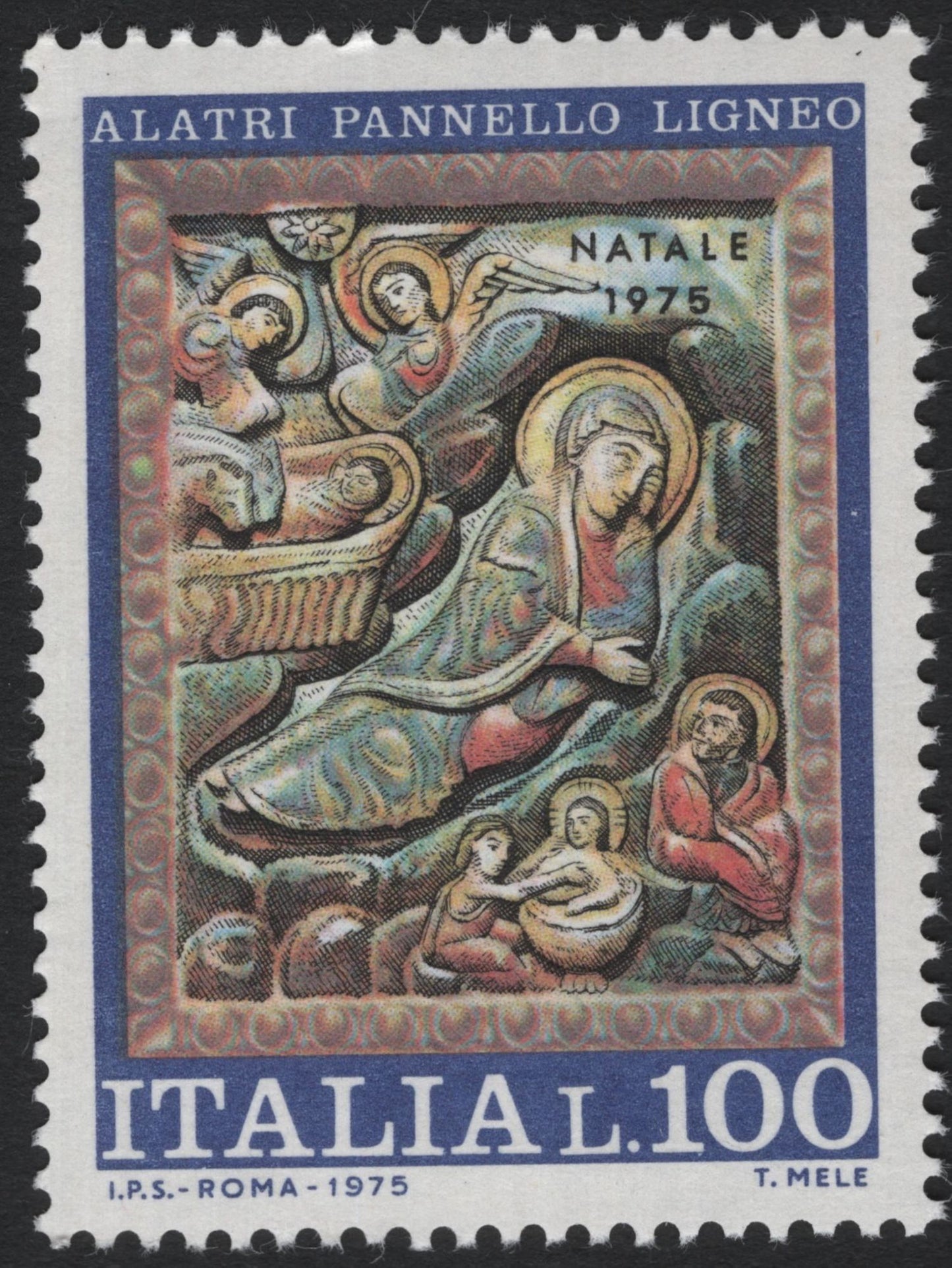 SCG7370 - Italy 1975 – Christmas Issue: Alatri Wooden Panels