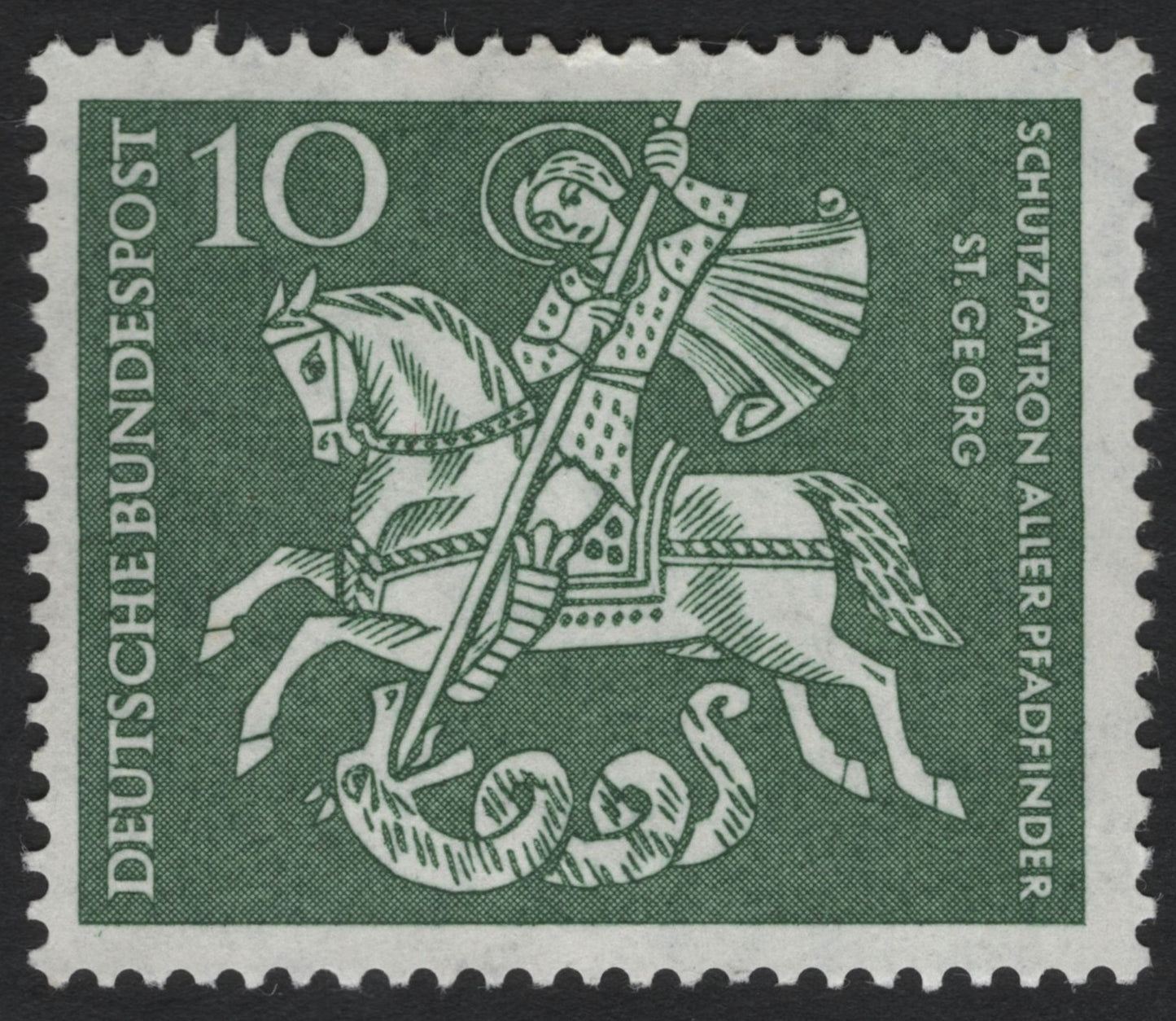 SCG6714 - Germany 1952 – St. George, Patron Saint of Scouts