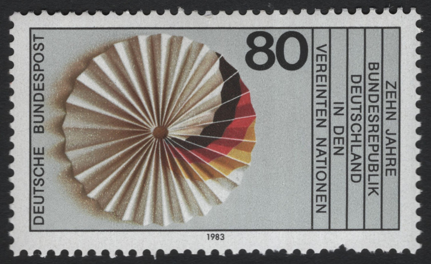 SCG10110 - Germany 1983 – 10 Years of Federal Republic of Germany in the United Nations – 80 Pfennig Commemorative