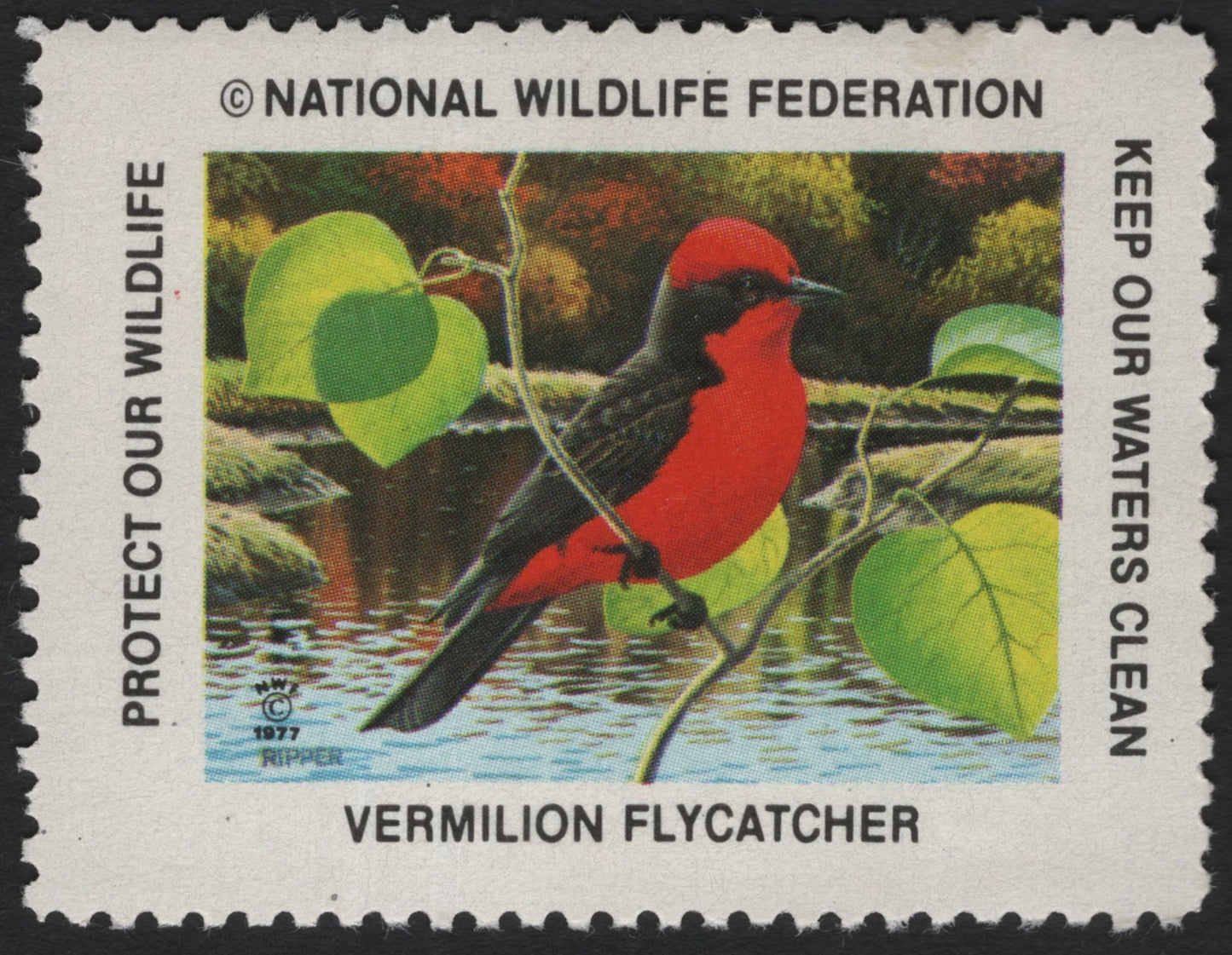 SCG9818 - USA – 1977 National Wildlife Federation “Vermilion Flycatcher” Conservation Stamp