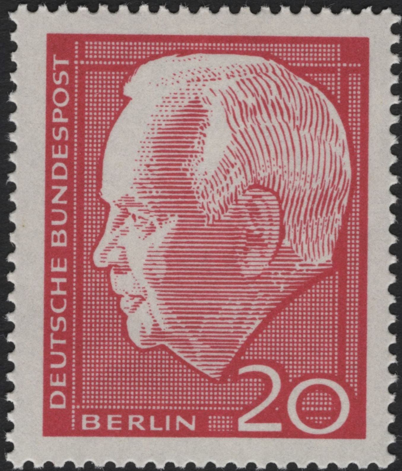 SCG7384 - West Berlin Heuss Definitives (1954–1960)